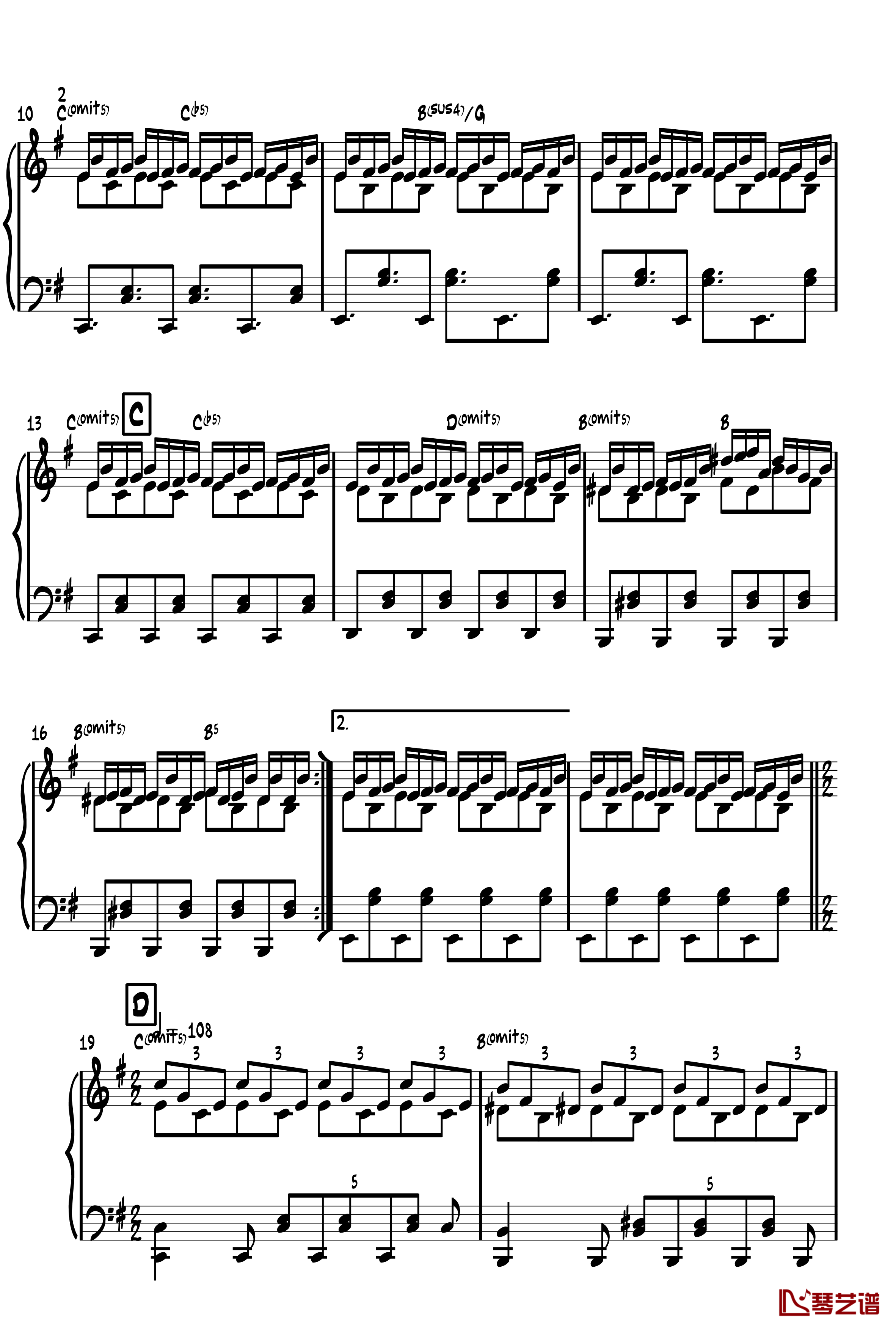 旅人1970钢琴谱-ヴォヤージュ１９７０-zun2