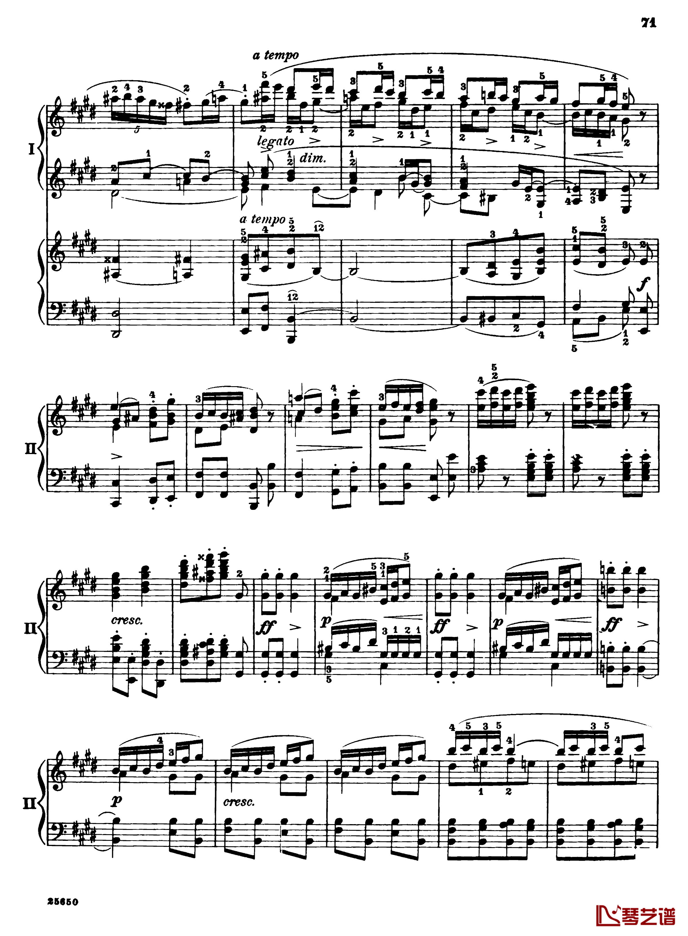 肖邦第一钢琴协奏曲钢琴谱-肖邦73