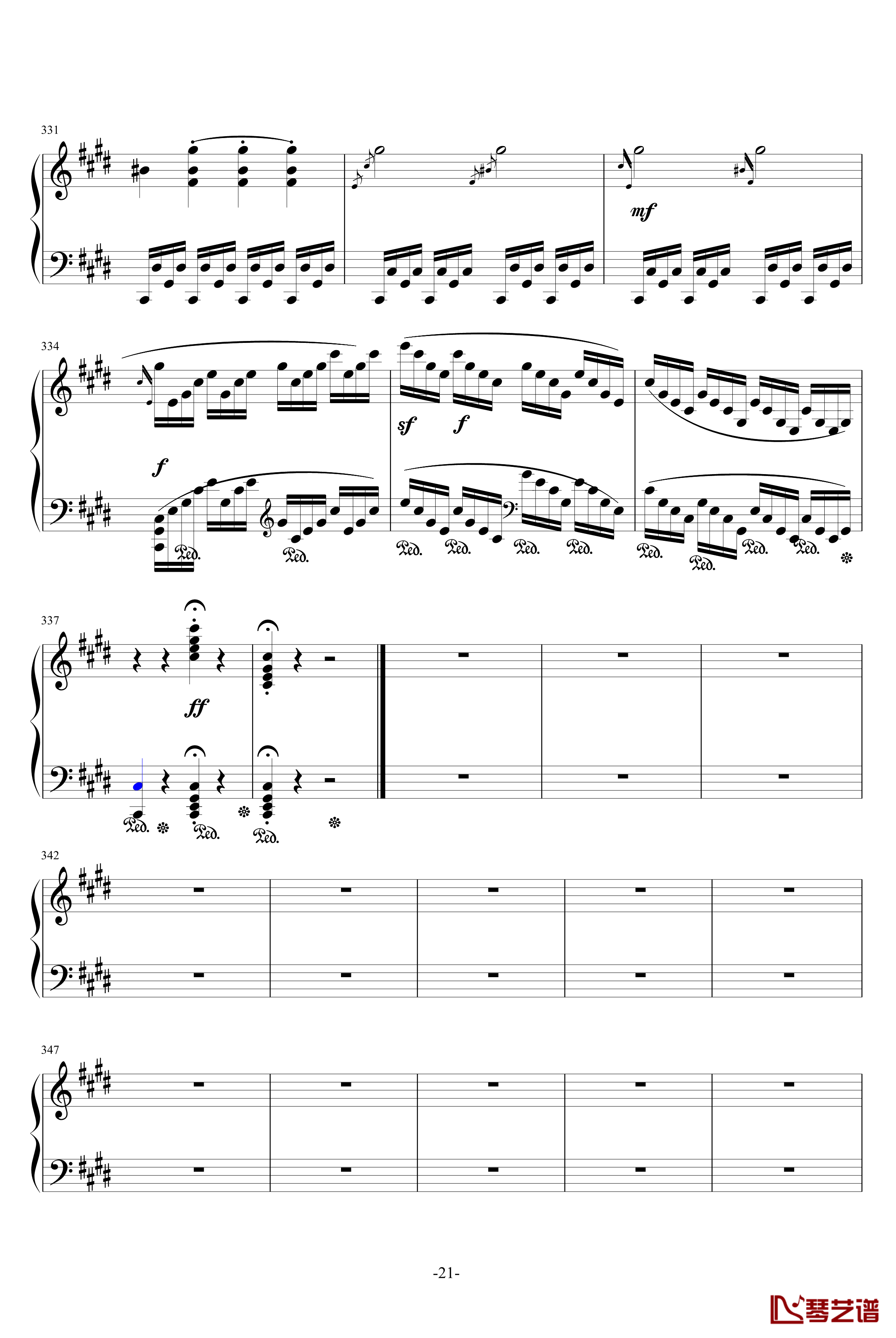 月光奏鸣曲钢琴谱-1，2，3乐章-贝多芬-beethoven21