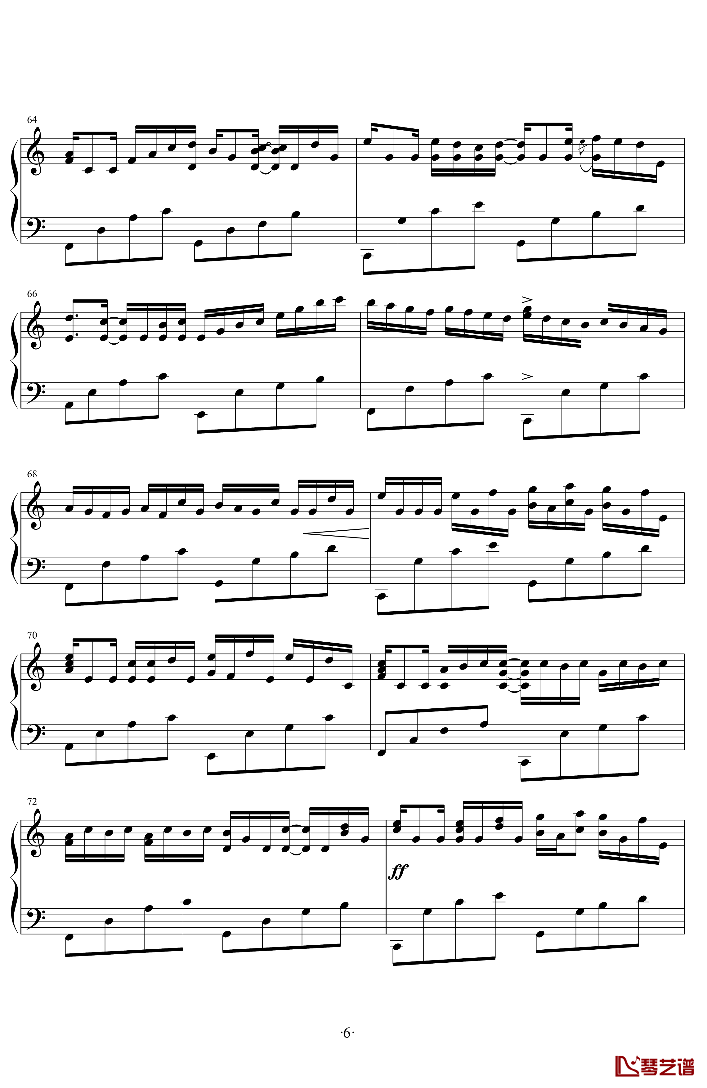 卡农变奏曲钢琴谱-Variations on the Canon by Pachelbel V.L.最终定本-George Winston6