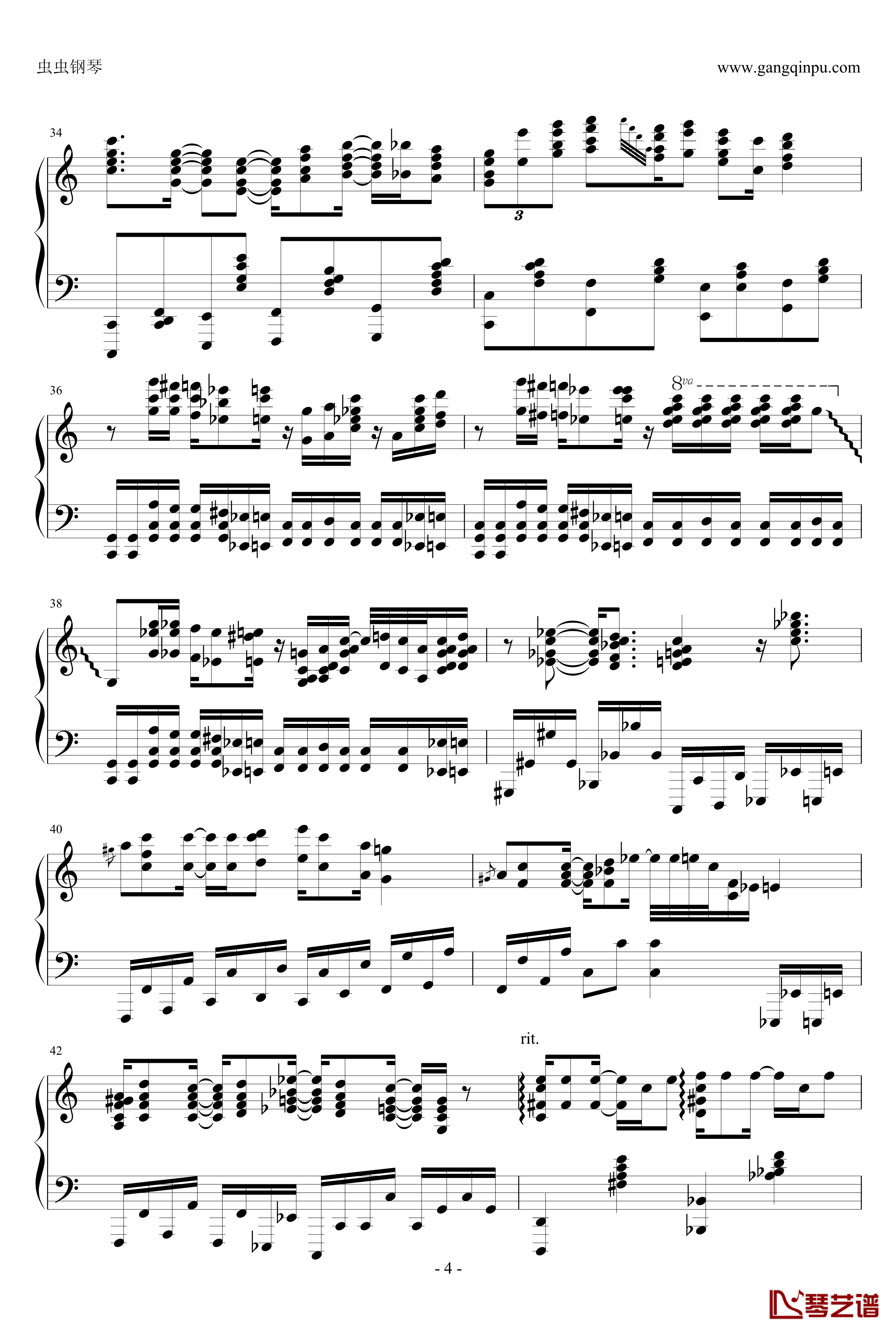 Super Mario Medley钢琴谱-超级玛丽4