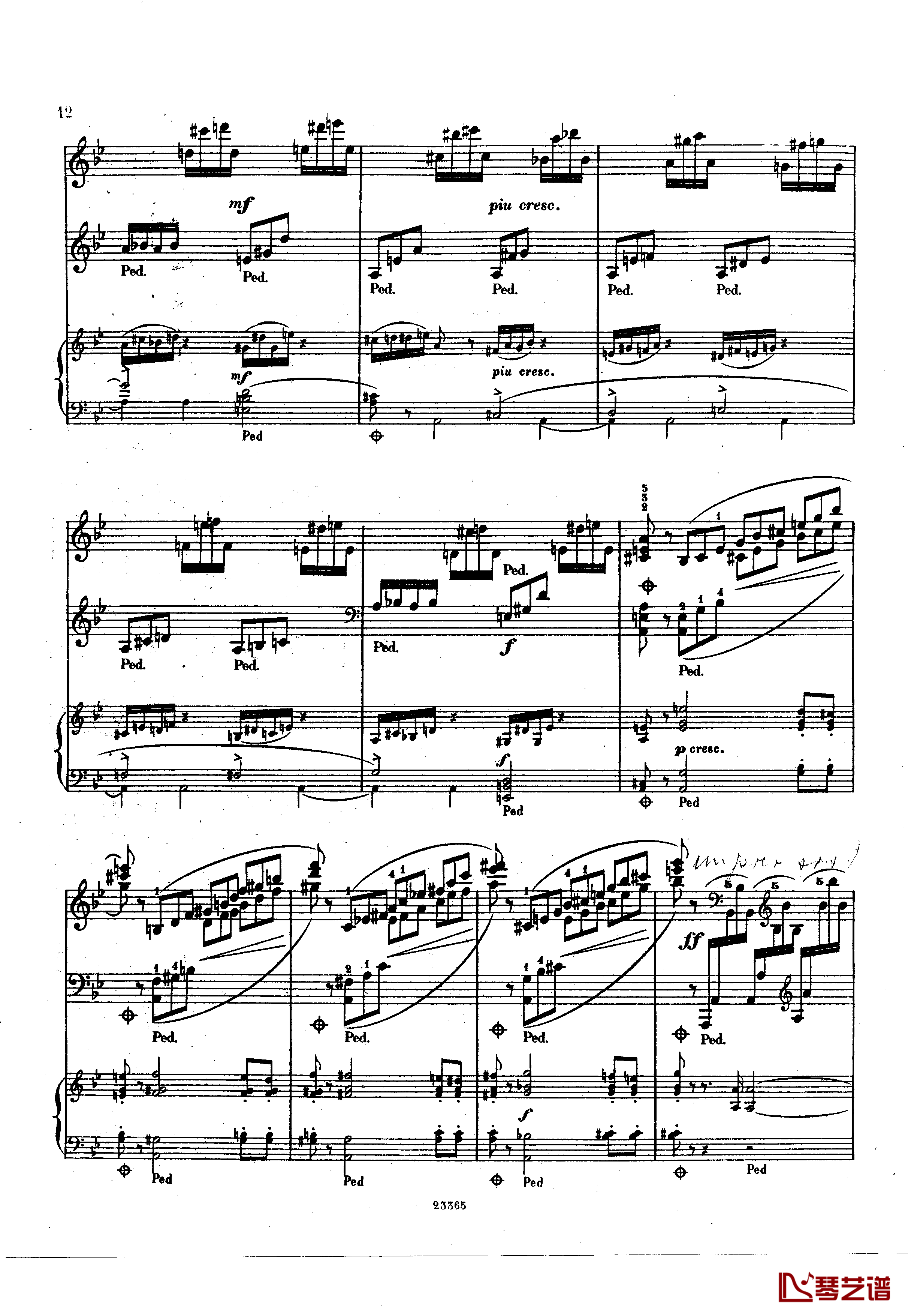 g小调钢琴协奏曲  Op.15钢琴谱-斯甘巴蒂12