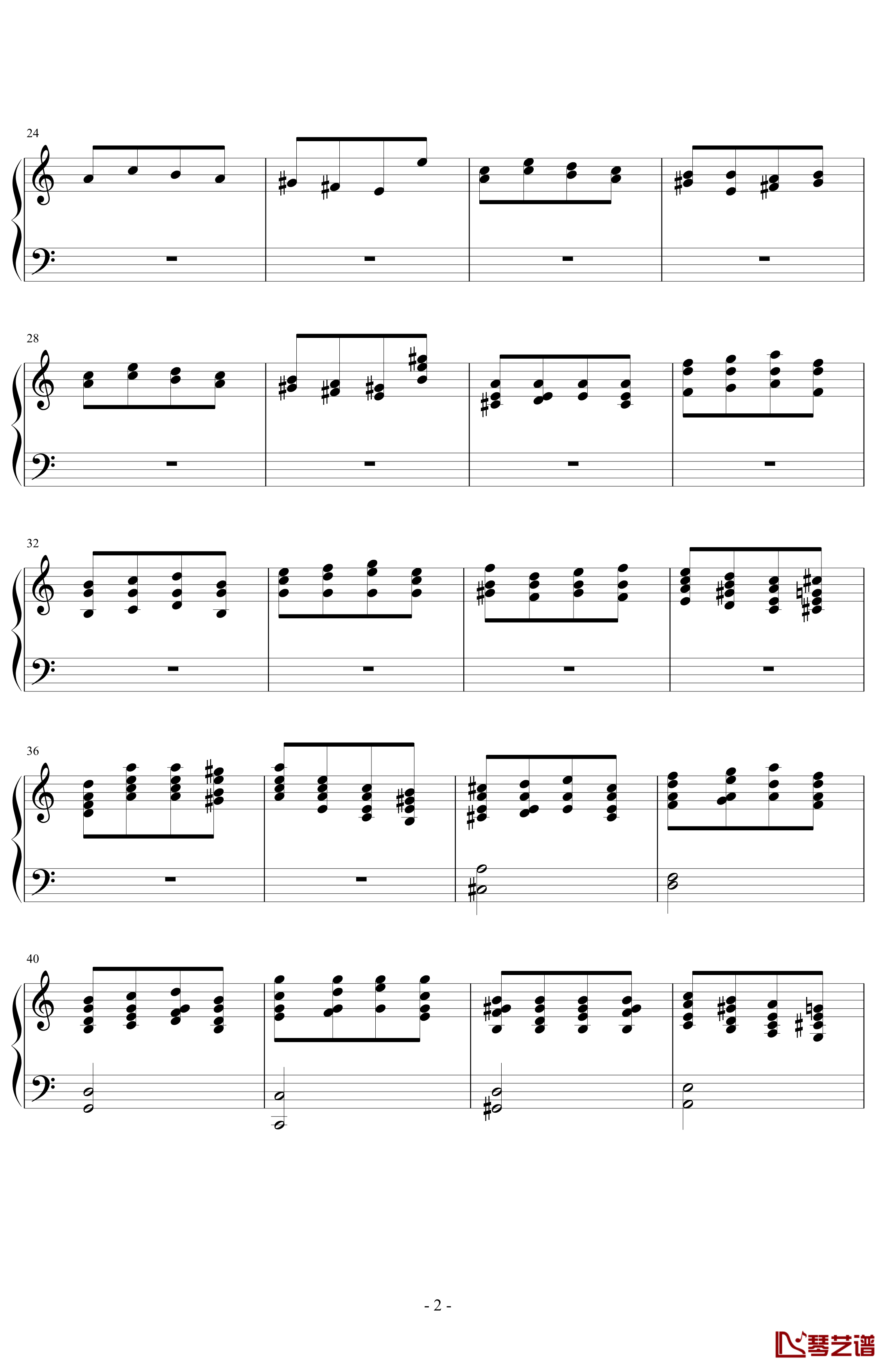 经典主题变奏曲钢琴谱-丁晓峰2