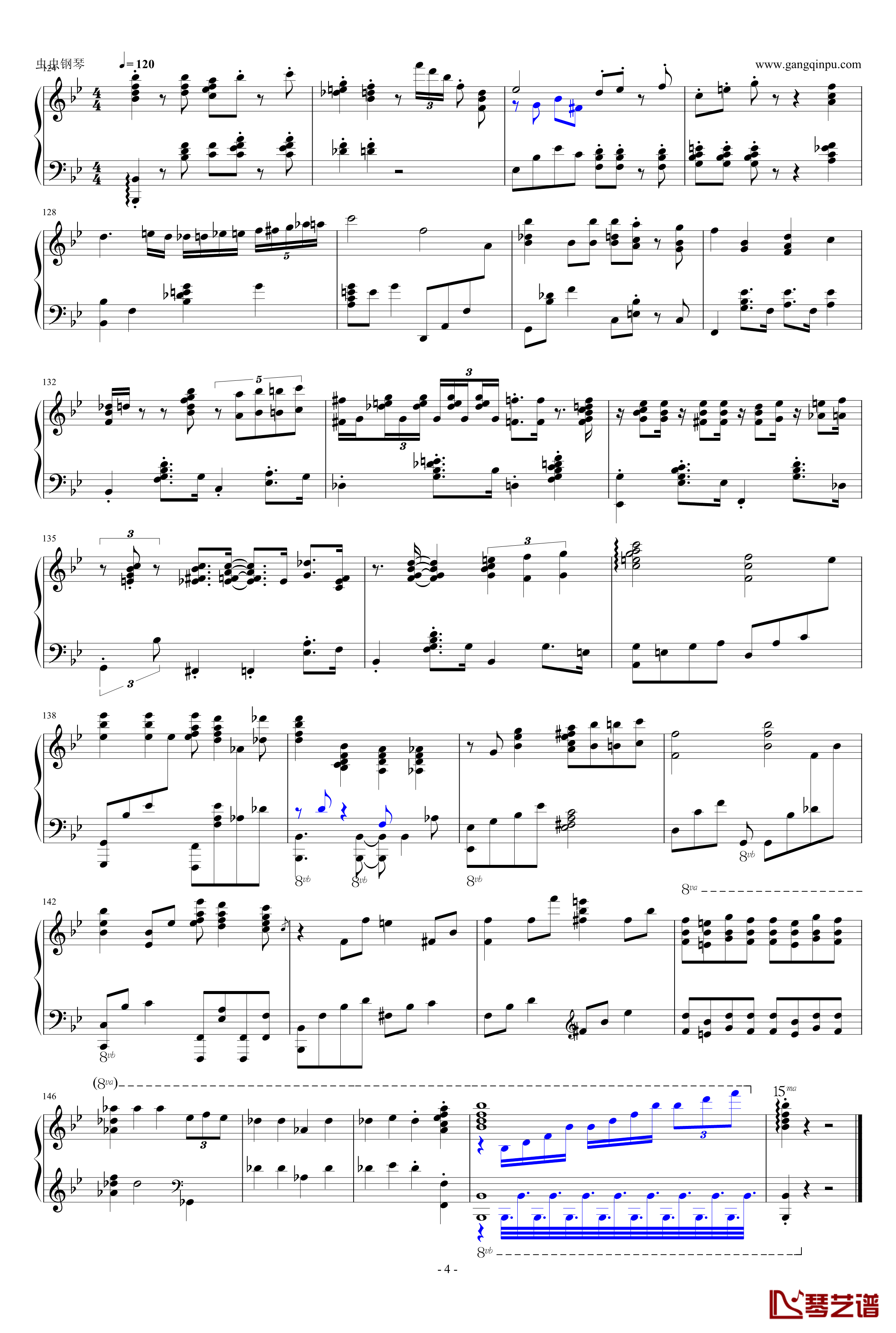 mahler four钢琴谱-独奏-音乐之声-harrythepiano4