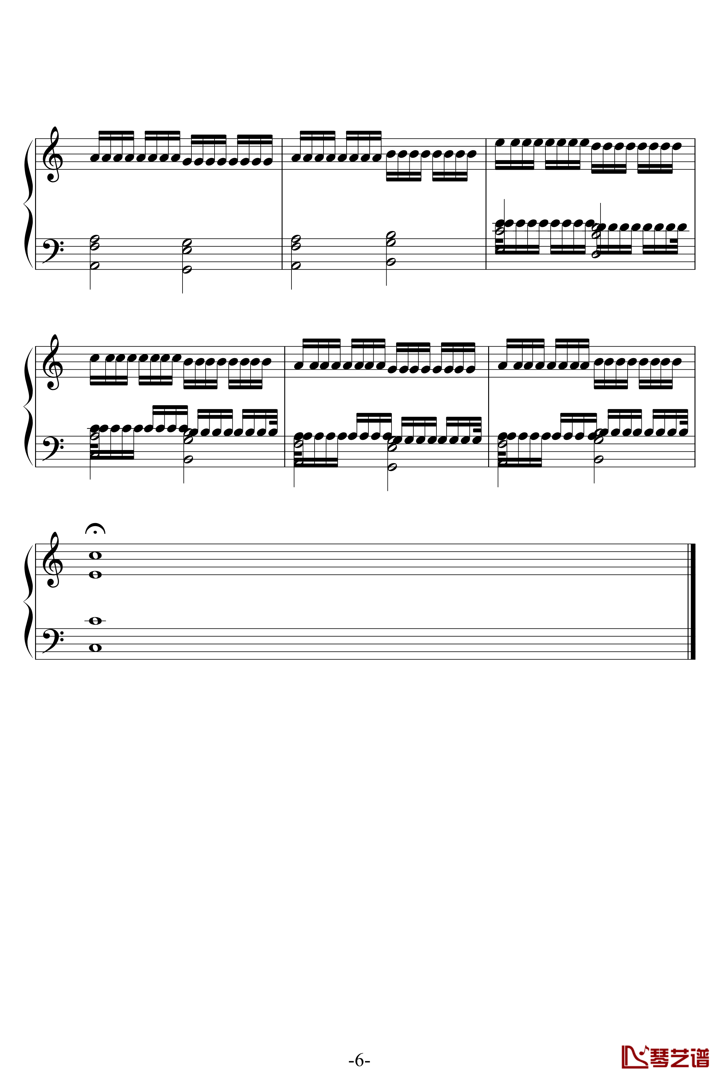 VARIATIONS ON THE KANON钢琴谱-帕赫贝尔-Pachelbel6