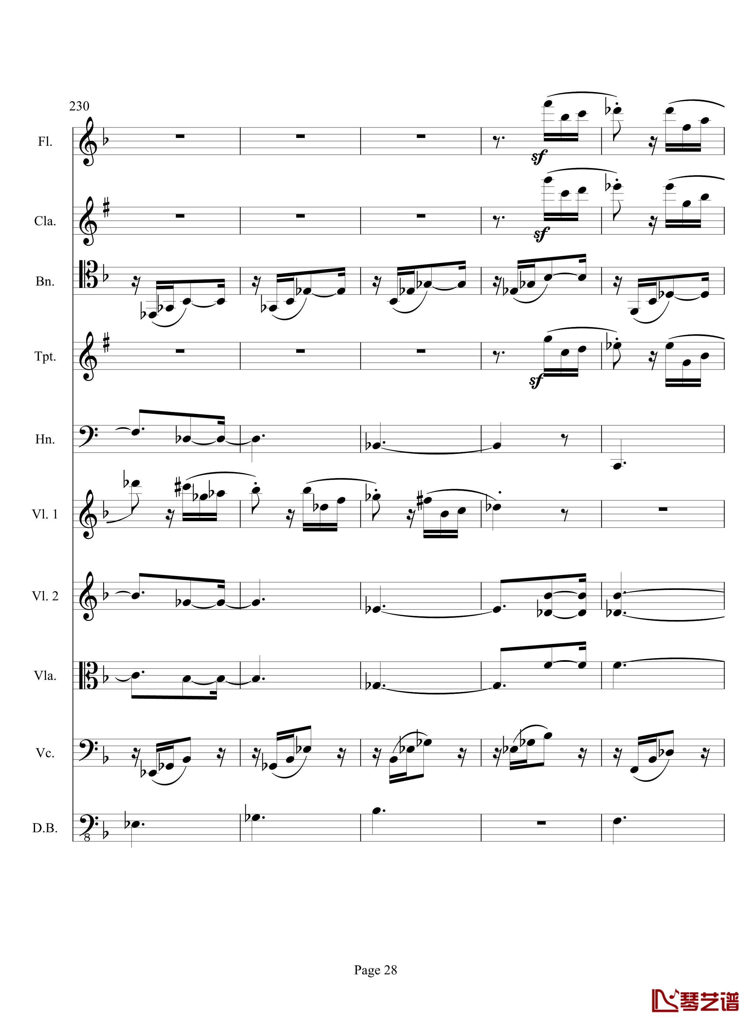 奏鸣曲之交响钢琴谱-第17首-Ⅲ-贝多芬-beethoven28