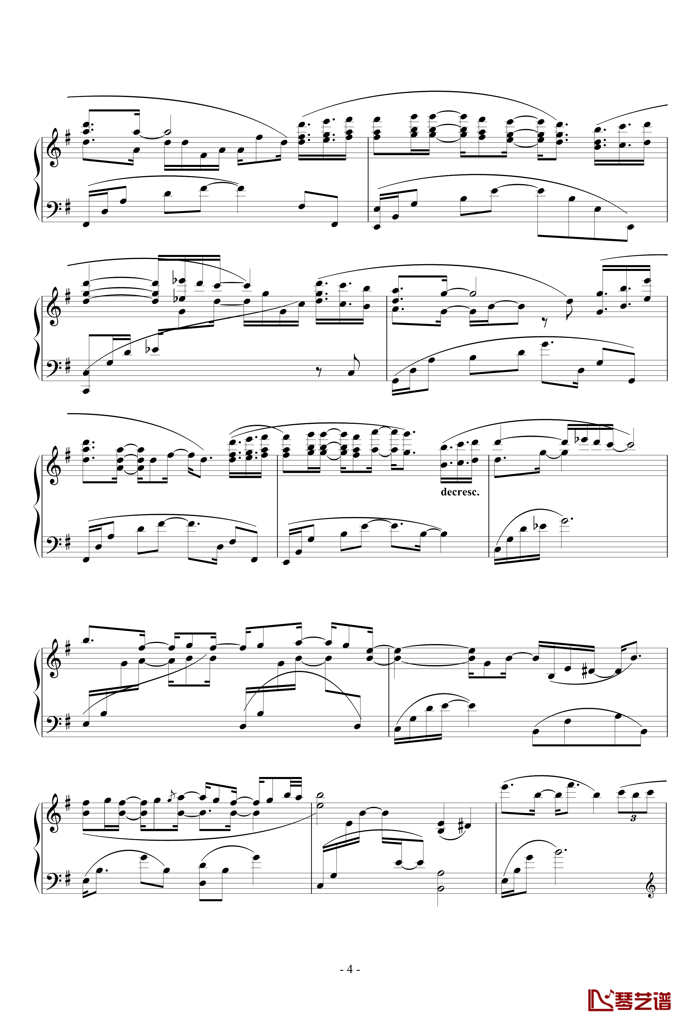 Beloved钢琴谱-心之所爱-Yiruma4