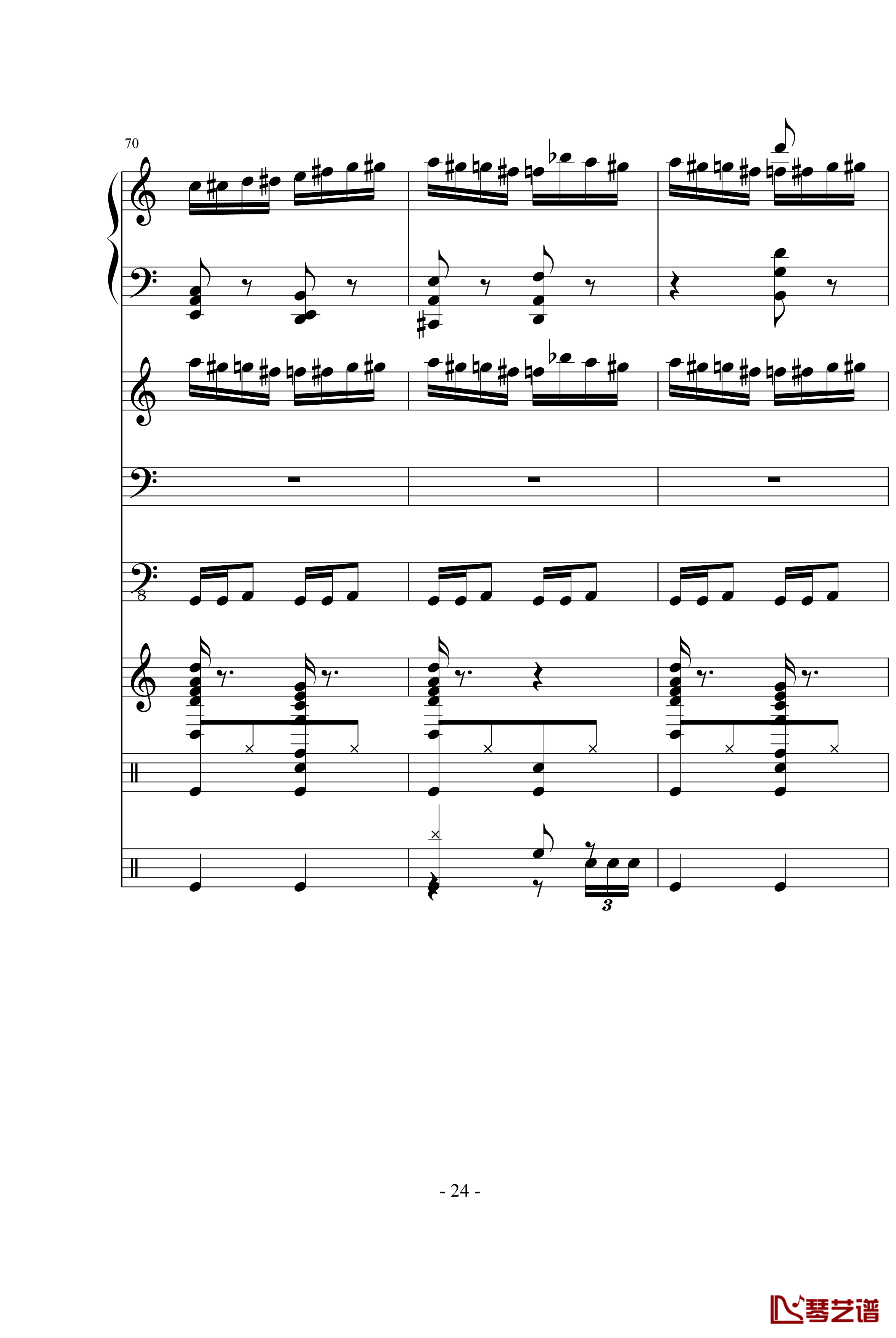野蜂飞舞钢琴谱-里姆斯基-柯萨科夫24