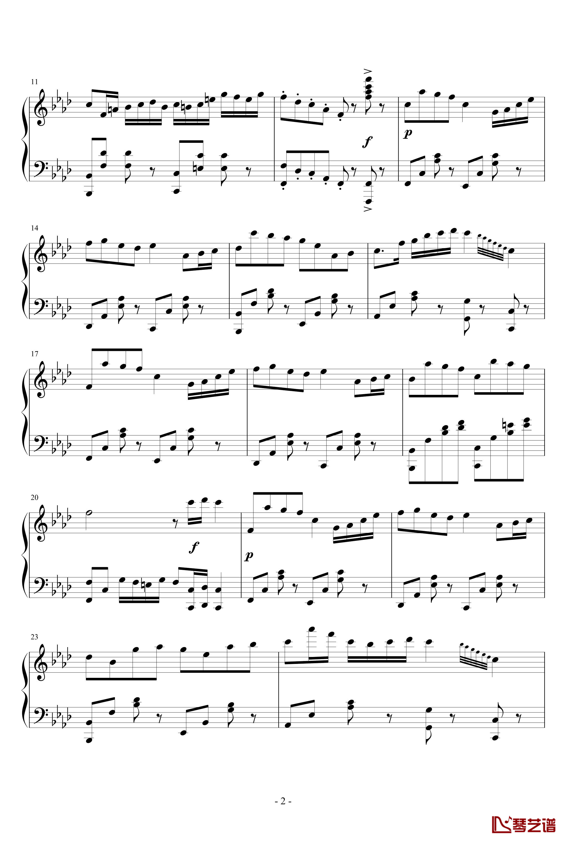 Piano ArrangementQuo Vadis钢琴谱-君往何处-M2U2