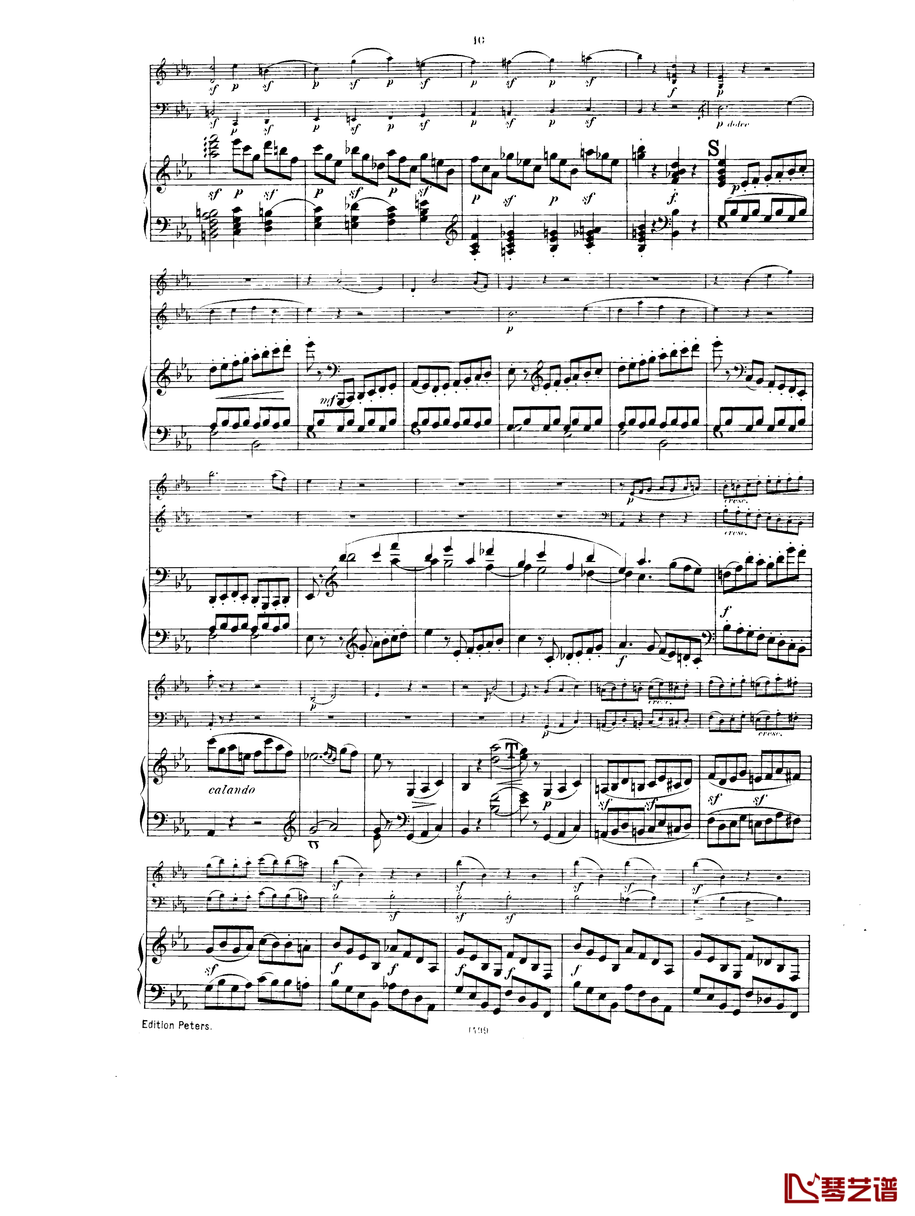  降E大调第一钢琴三重奏  Op.12钢琴谱-胡梅尔9