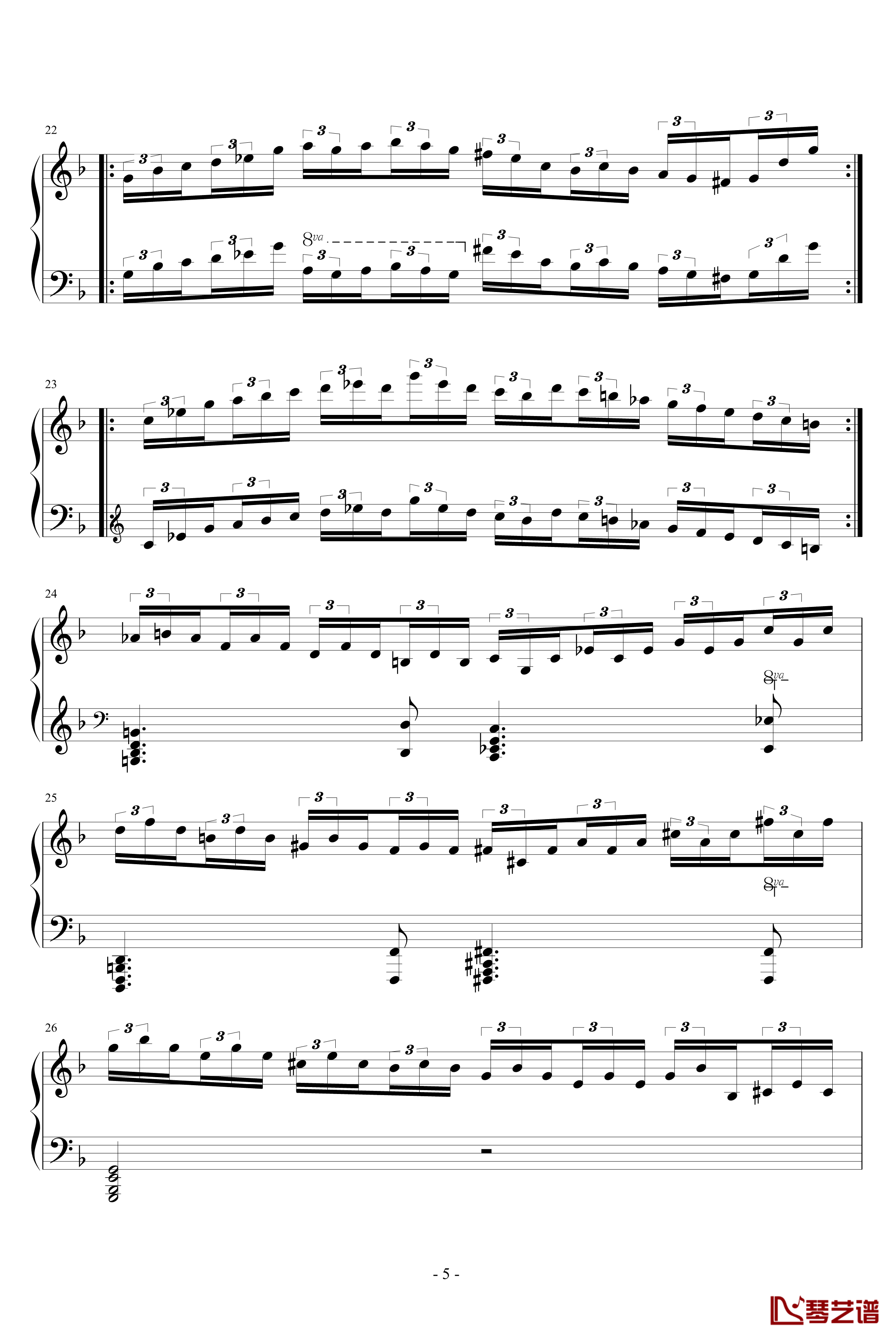 d小调无穷动钢琴谱-PARROT1865