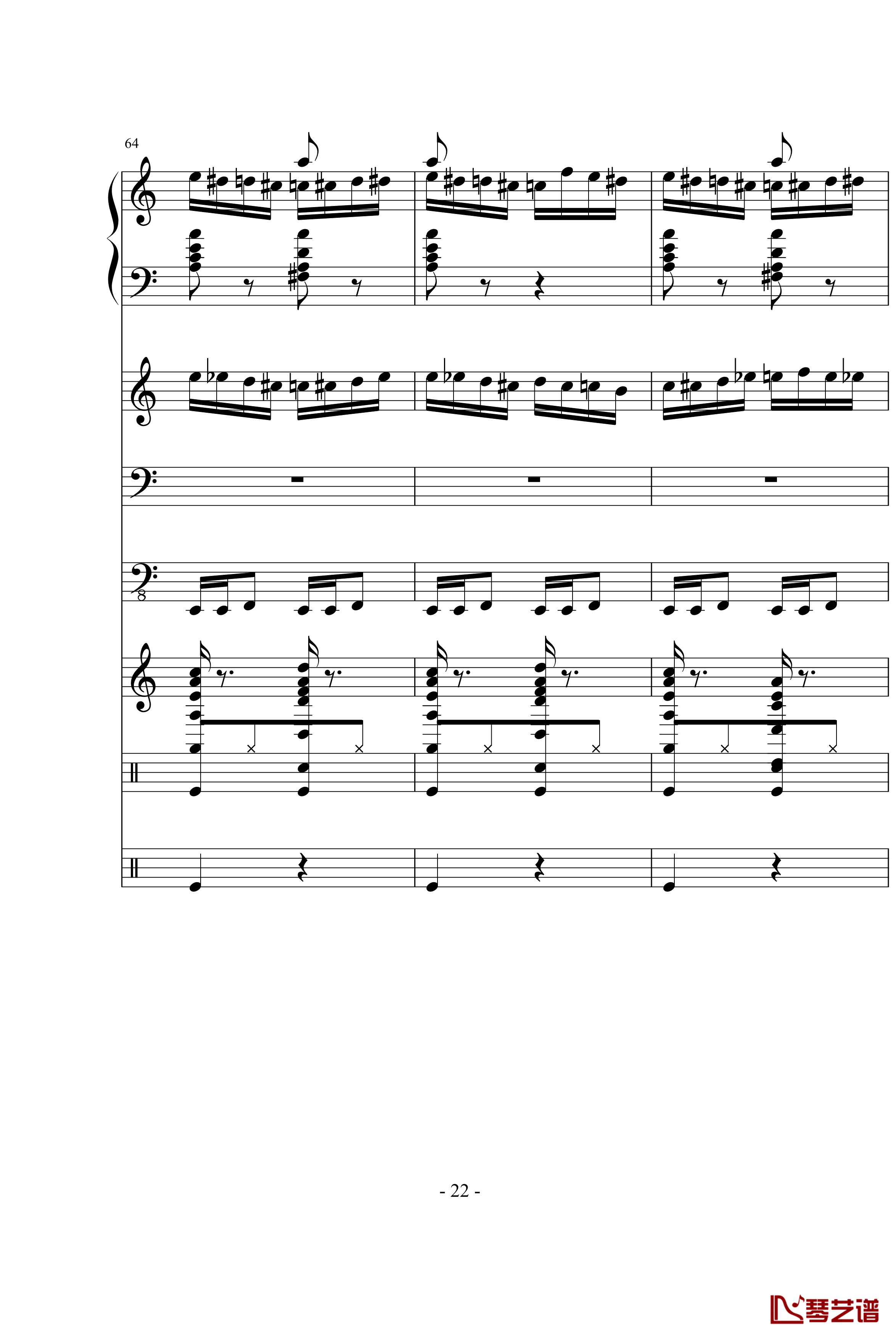 野蜂飞舞钢琴谱-里姆斯基-柯萨科夫22