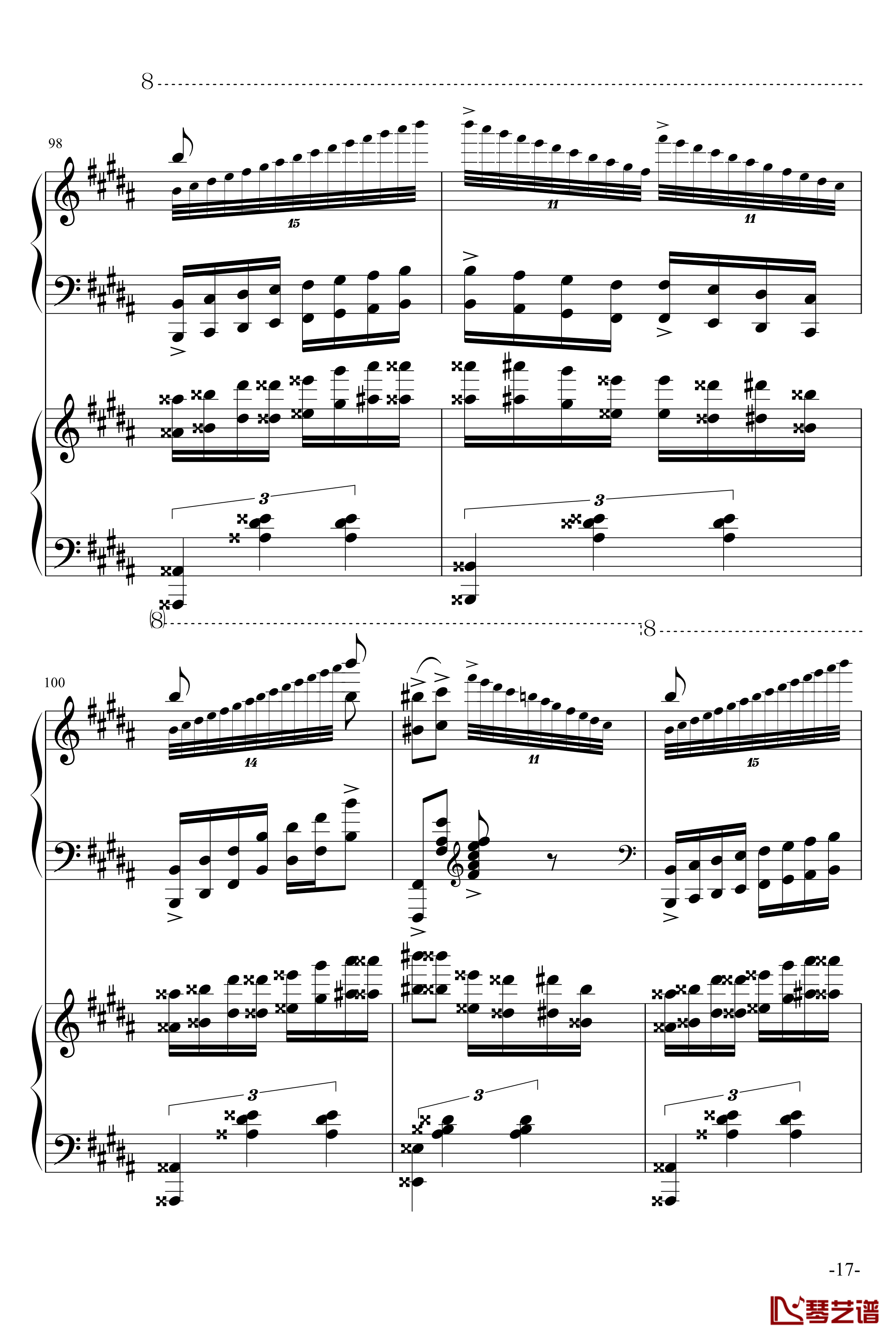 斗琴就找土耳其真实惠钢琴谱-修改-莫扎特17