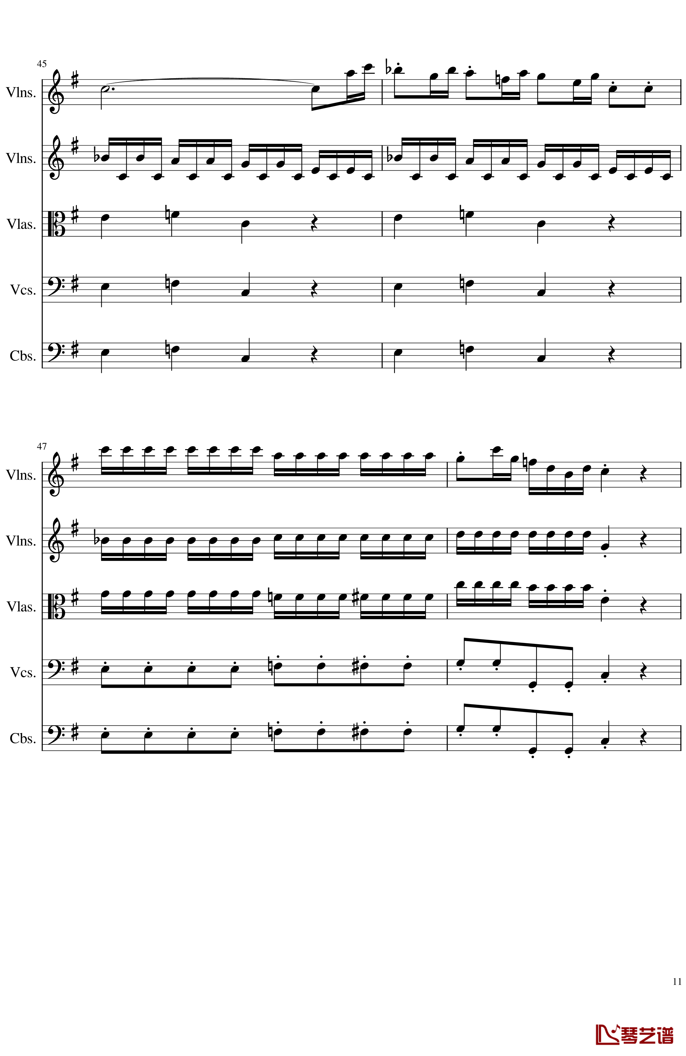 March in C, Op.124b钢琴谱-一个球11