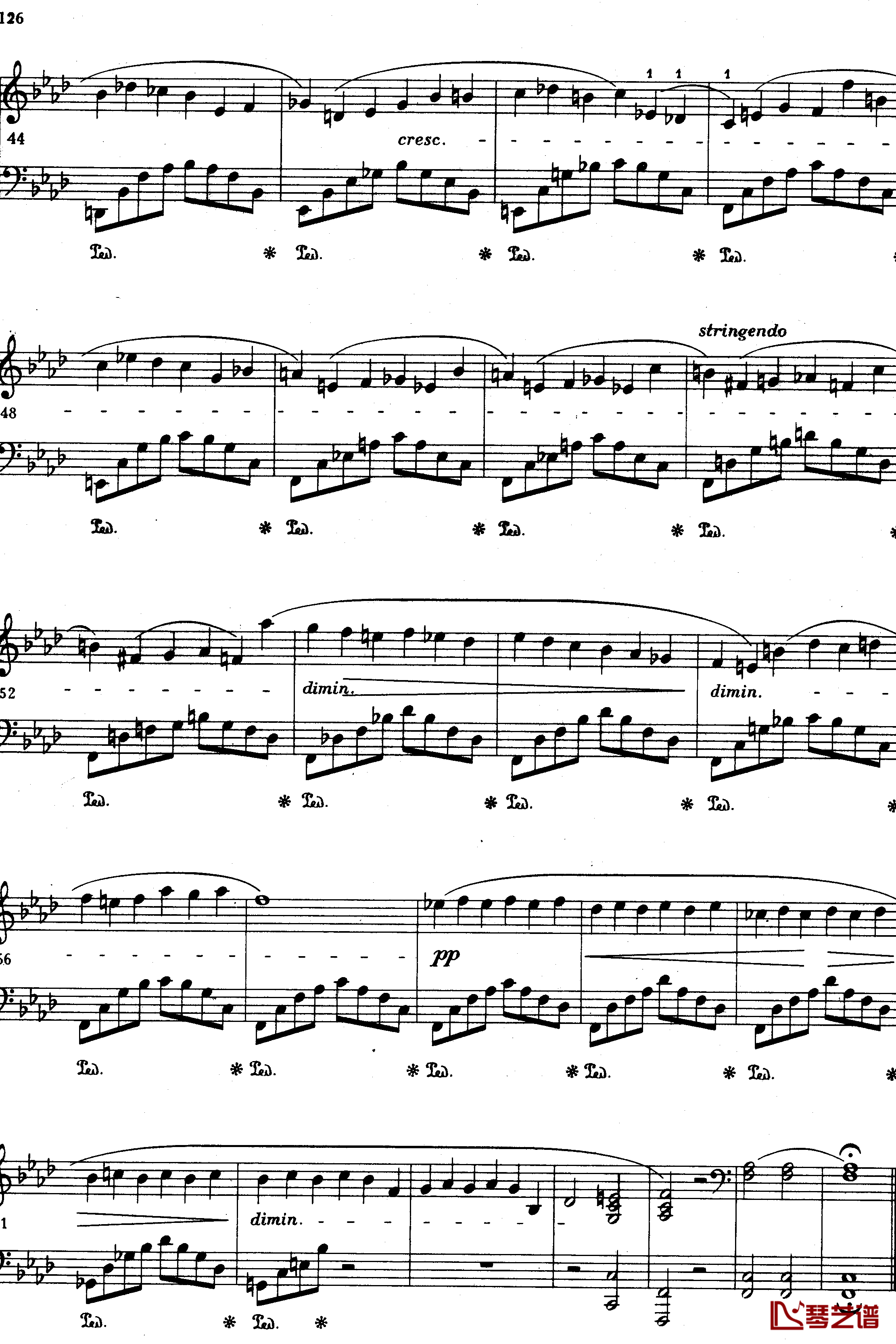 练习曲OP25No12钢琴谱-肖邦-chopin3