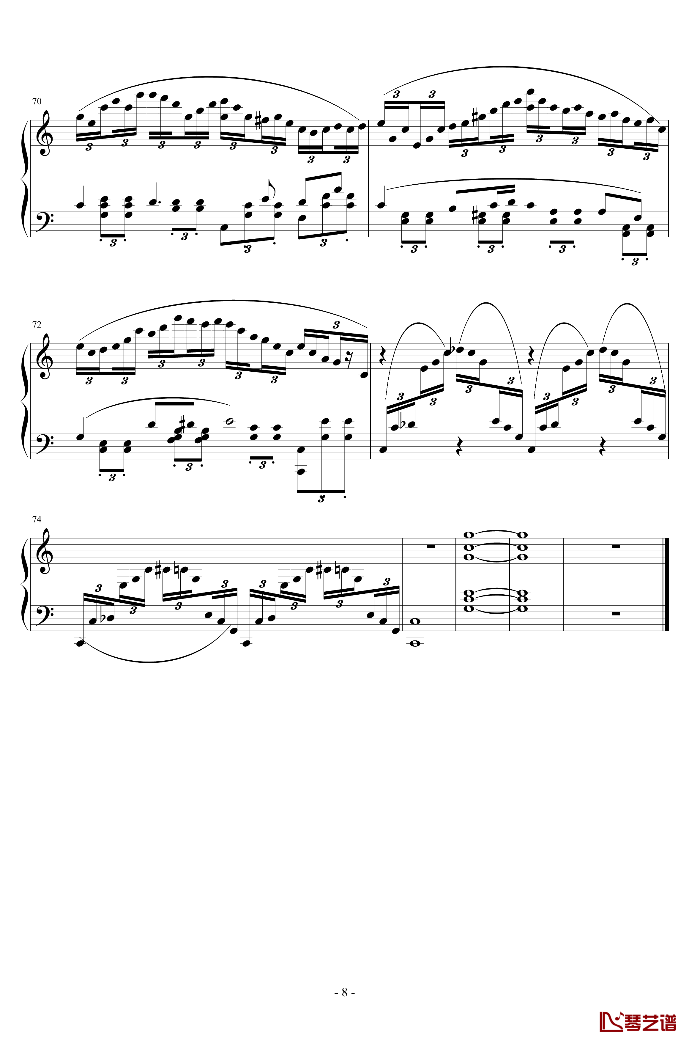 Ballade No.1, Op.92钢琴谱-一个球8