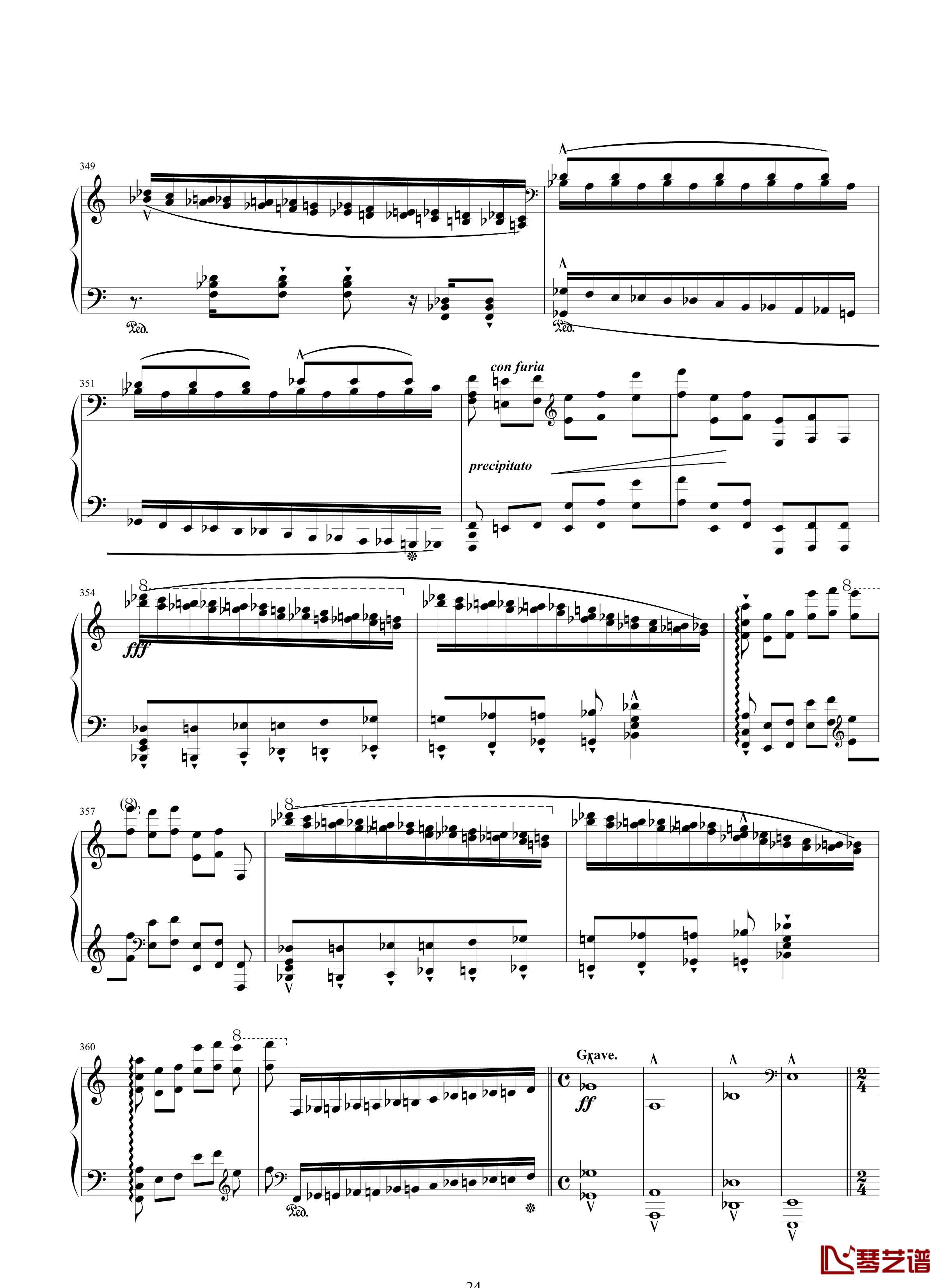 唐璜的回忆钢琴谱-34页全谱-李斯特24