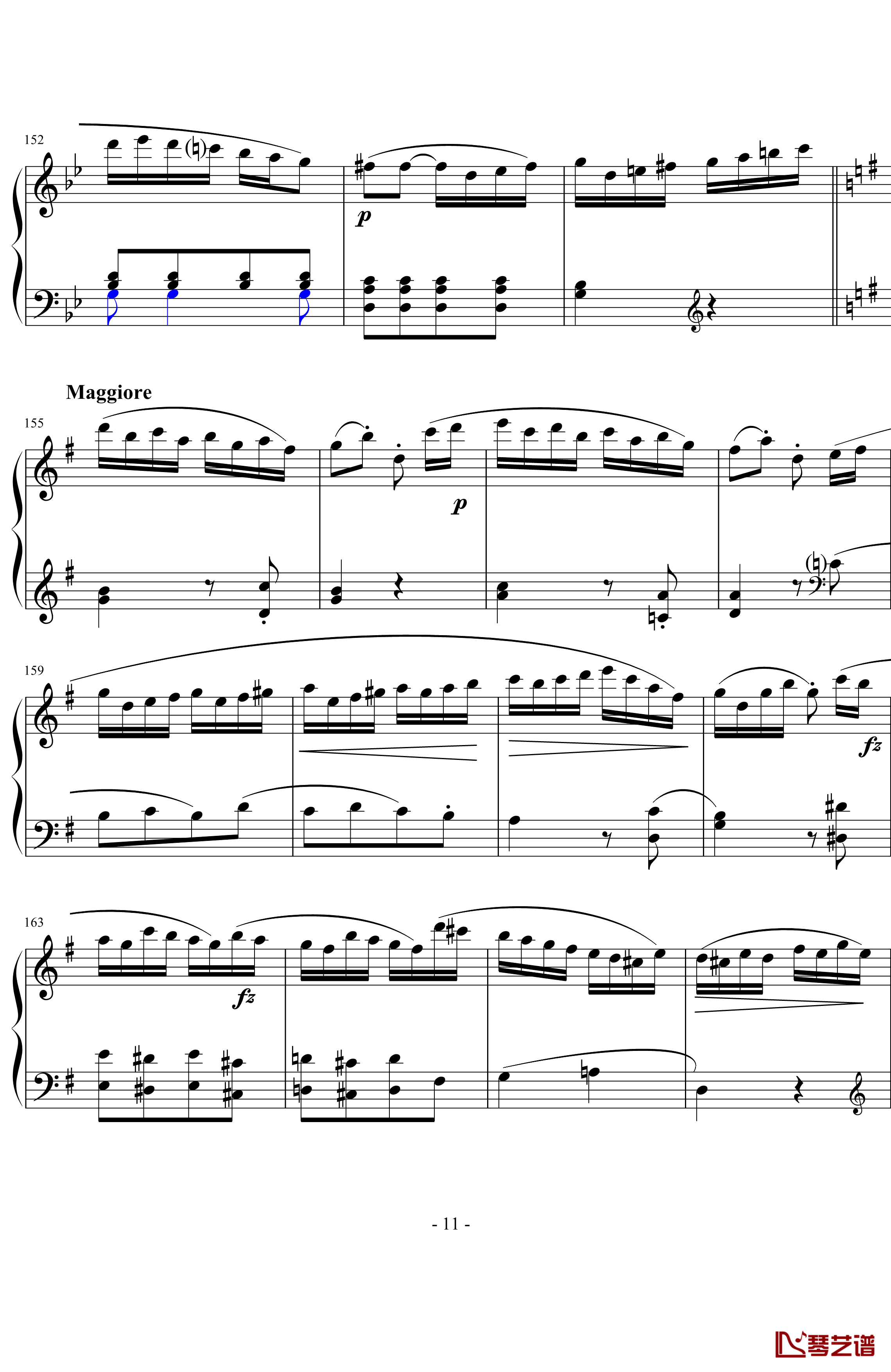 吉普赛回旋曲钢琴谱-海顿11