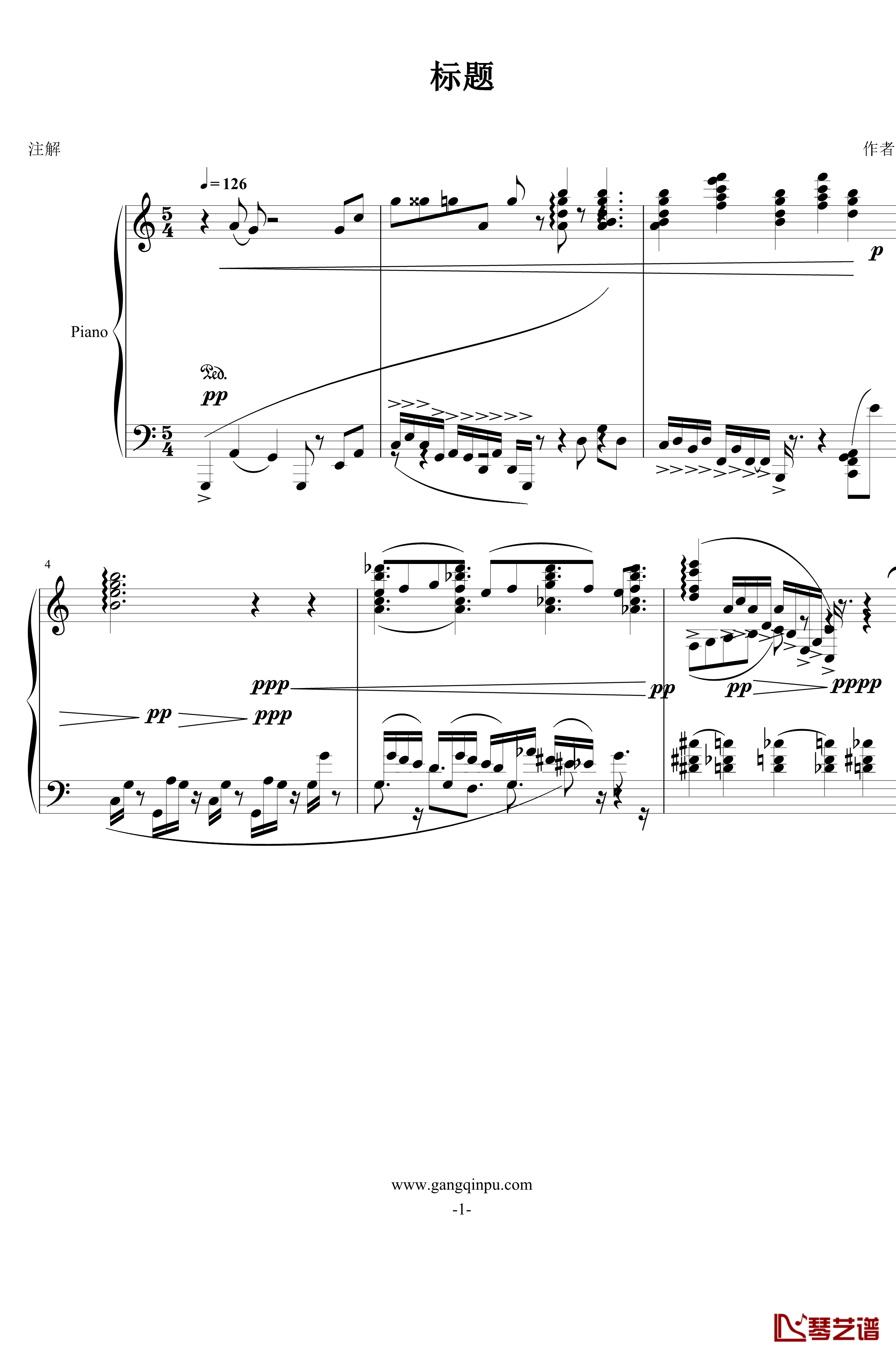 悠扬的钢琴谱-FIRSTONE1