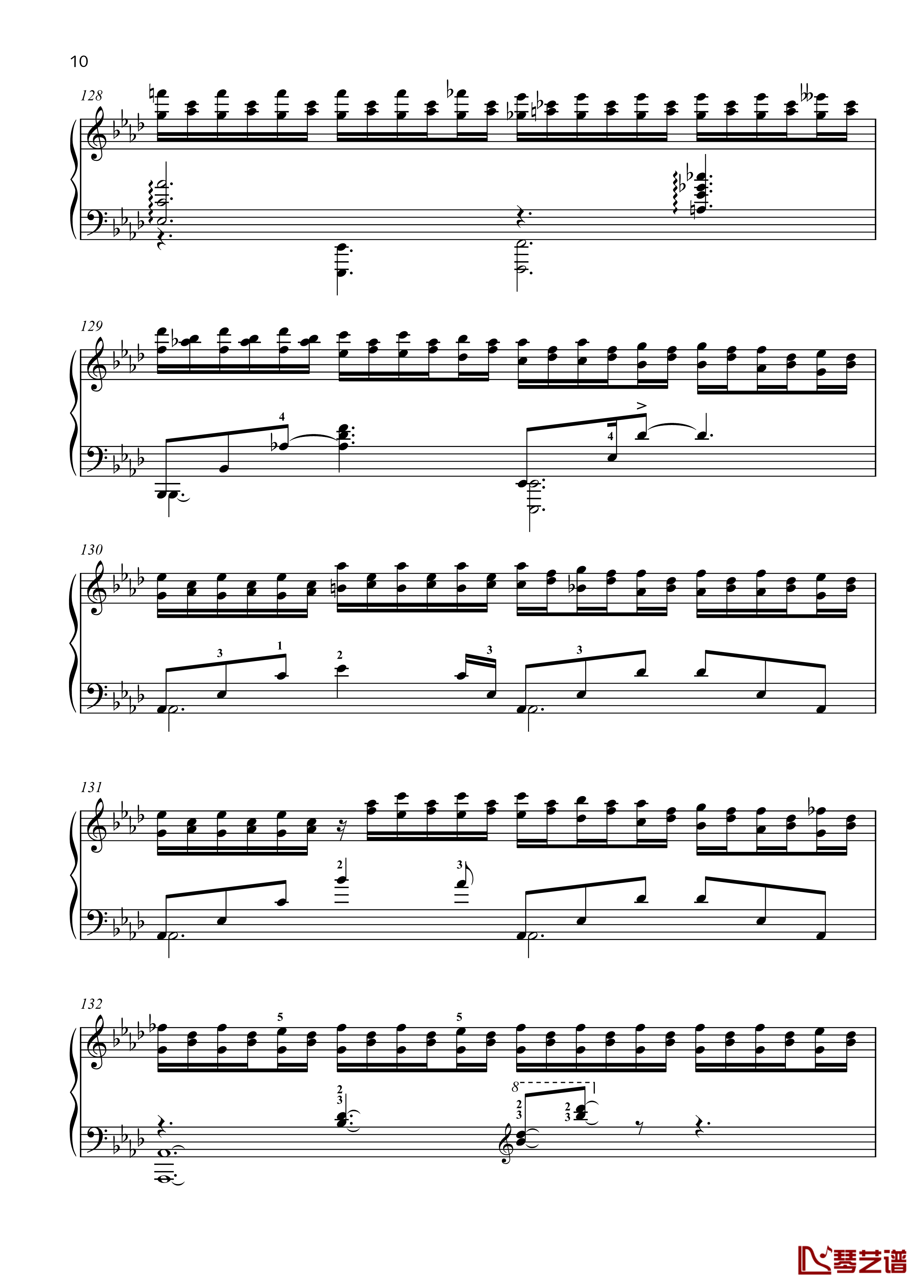 No. 2. Dream. Moderato钢琴谱-带指法- 八首音乐会练习曲 Eight Concert ?tudes Op 40 -爵士-尼古拉·凯帕斯汀10