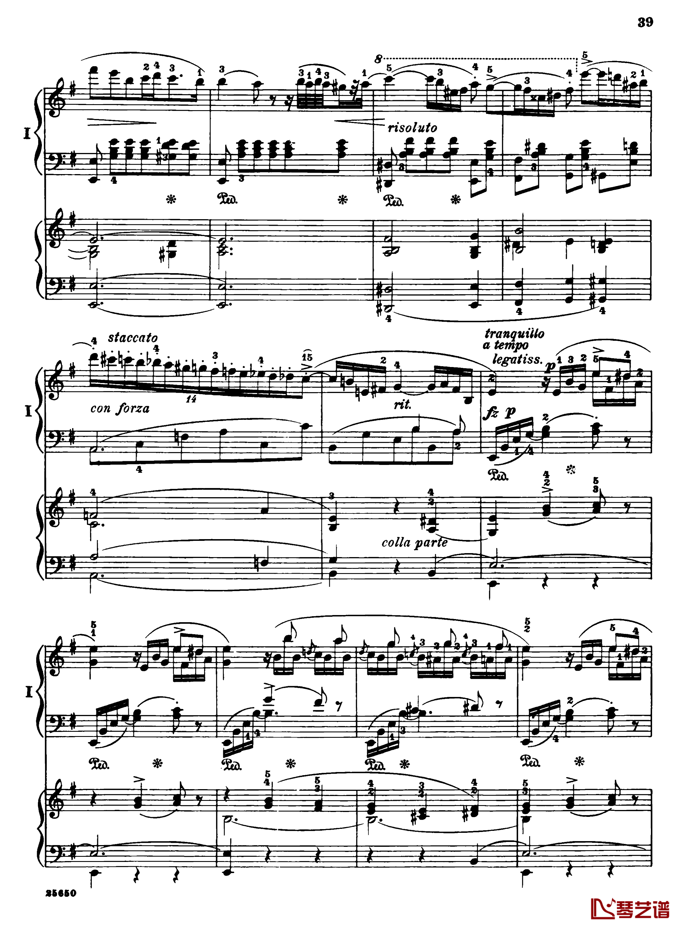 肖邦第一钢琴协奏曲钢琴谱-肖邦41