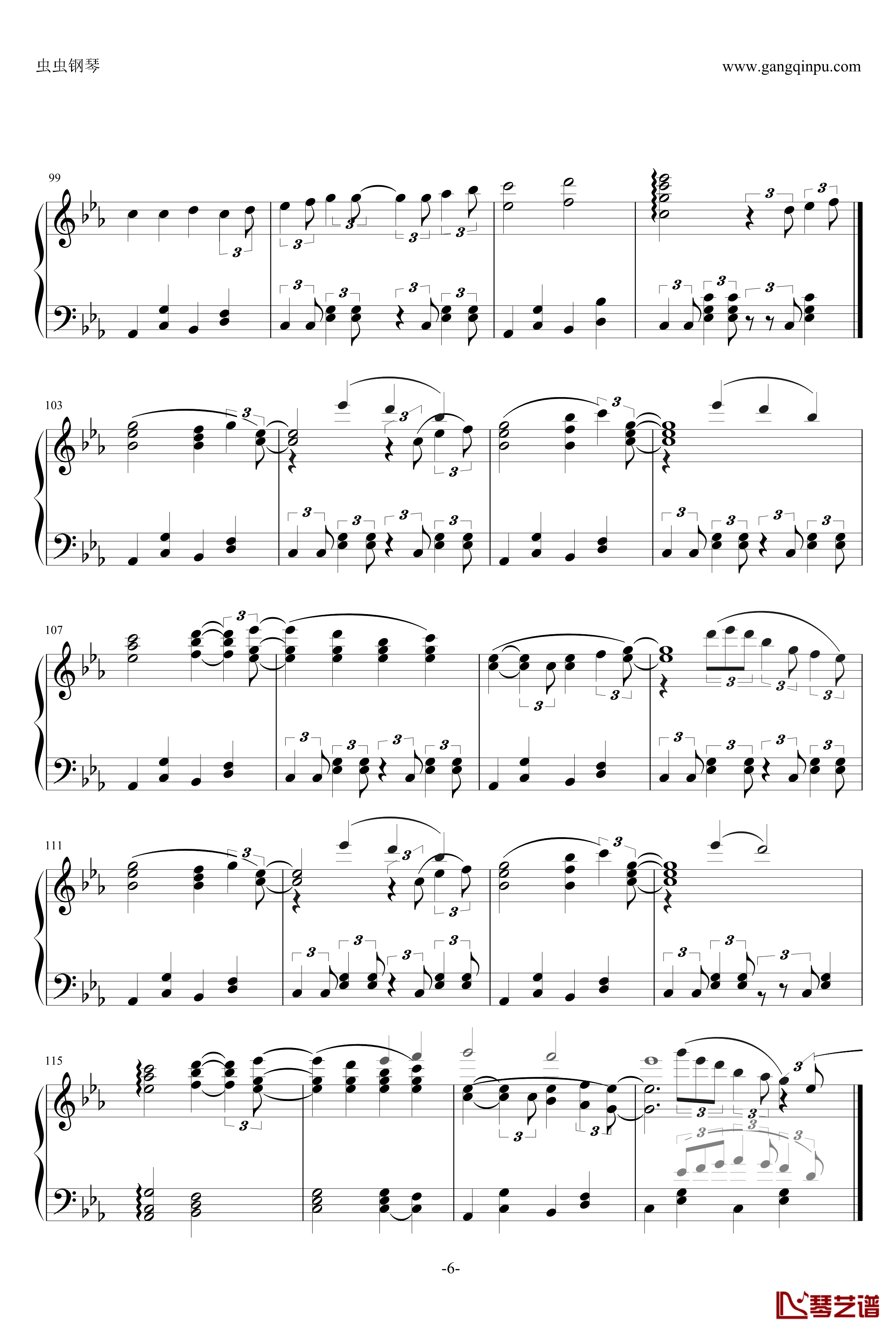カムパネルラ钢琴谱-八音盒-初音未来-【GUMI】6