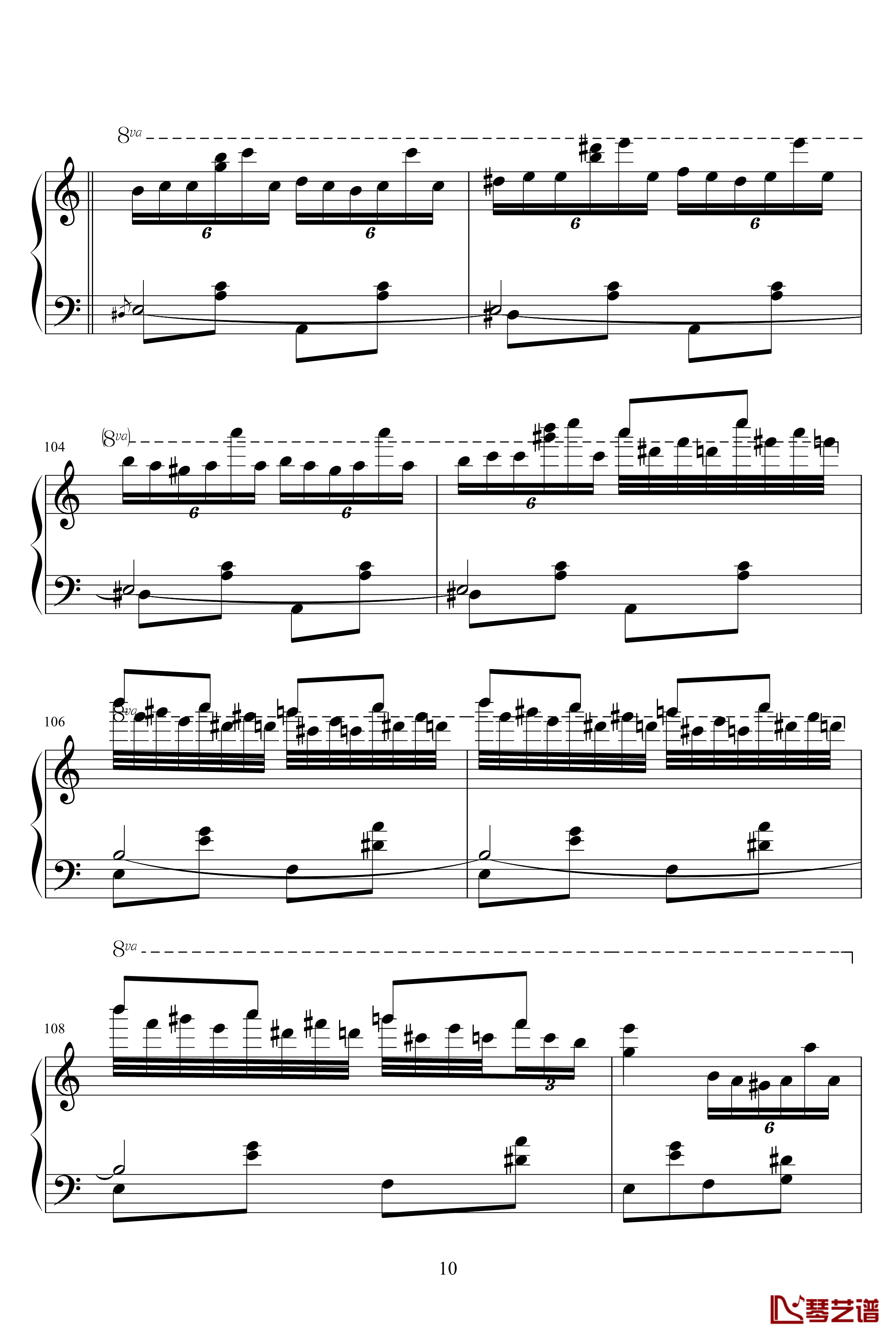 土耳其进行曲钢琴谱-原版-莫扎特-瓦洛多斯10