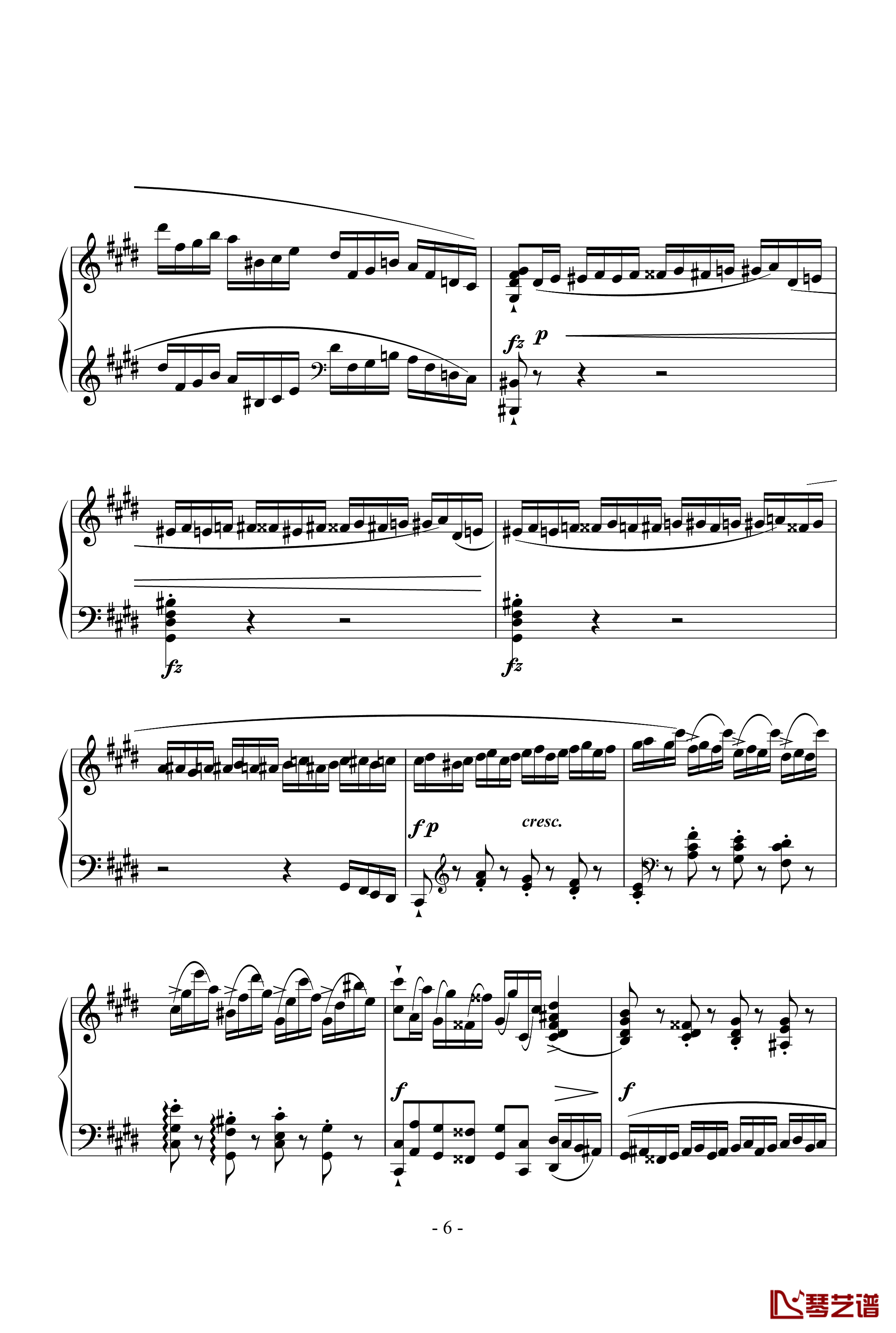 Etude OP.10 NO.4钢琴谱-肖邦练习曲-肖邦-chopin6