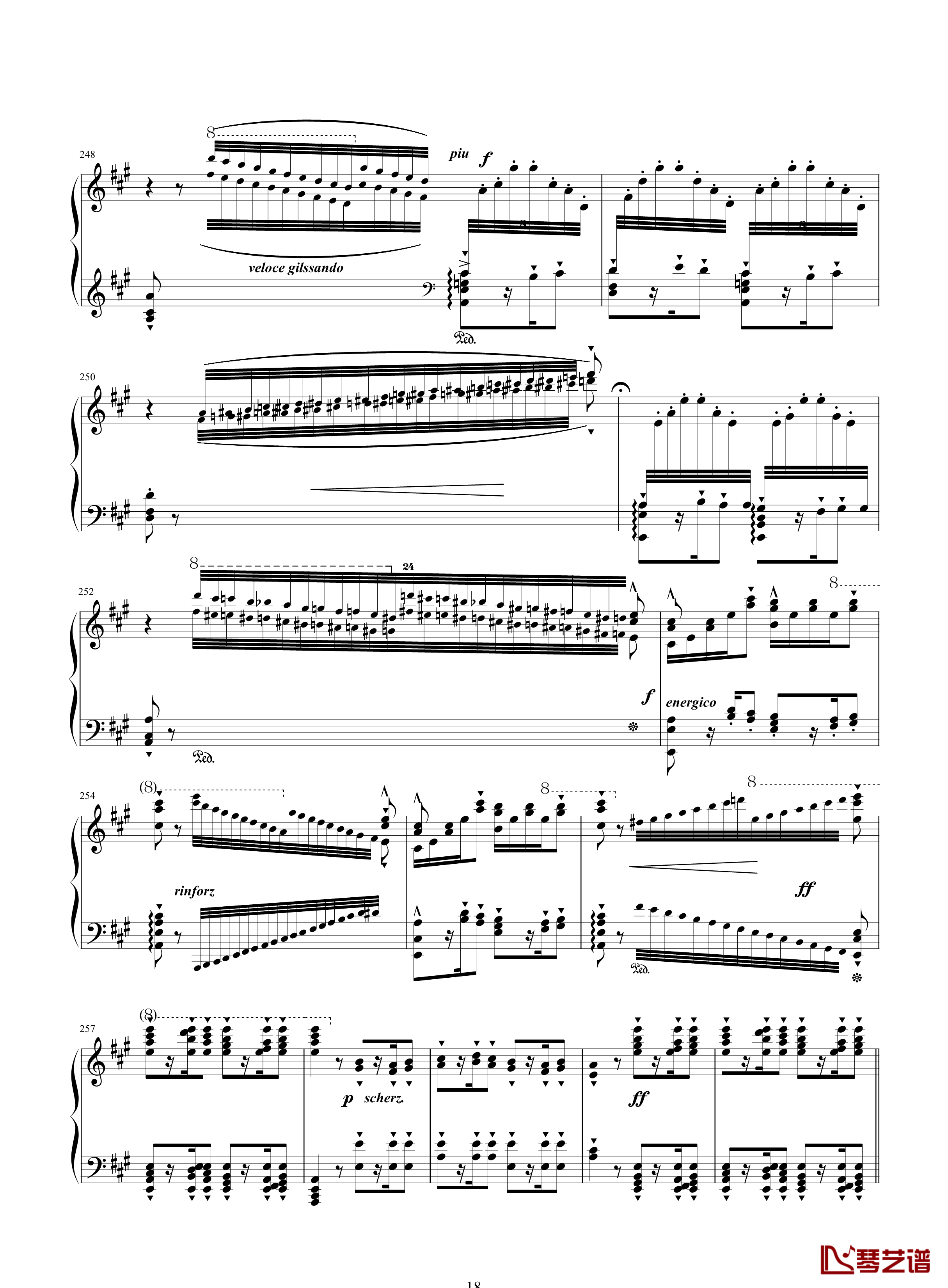 唐璜的回忆钢琴谱-34页全谱-李斯特18