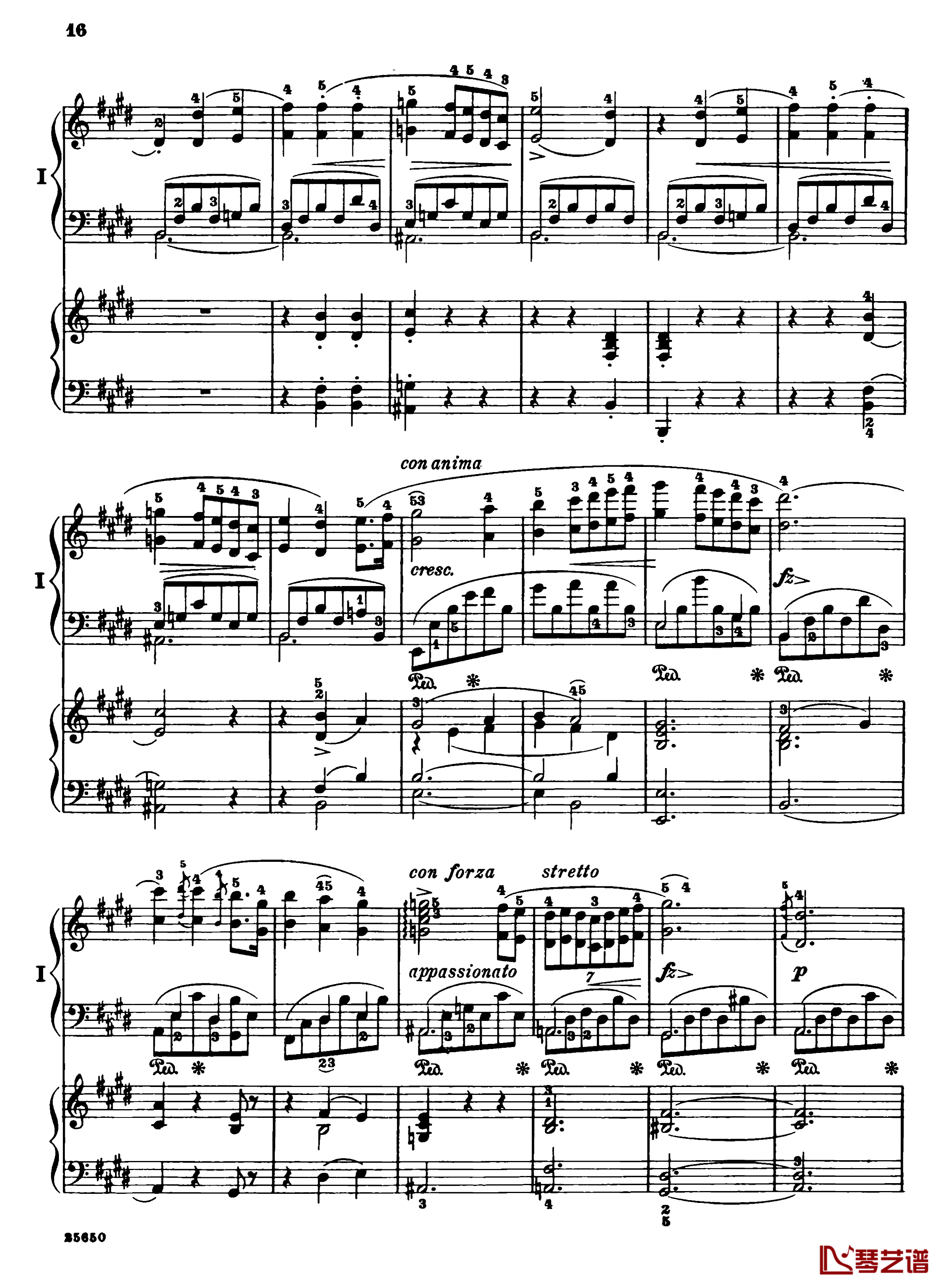 肖邦第一钢琴协奏曲钢琴谱-肖邦18