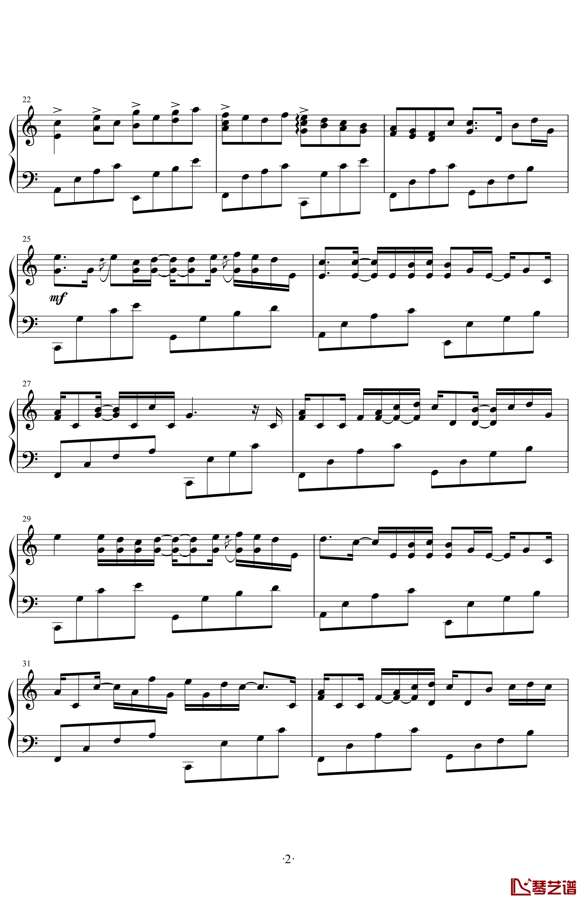 卡农变奏曲钢琴谱-Variations on the Canon by Pachelbel V.L.最终定本-George Winston2