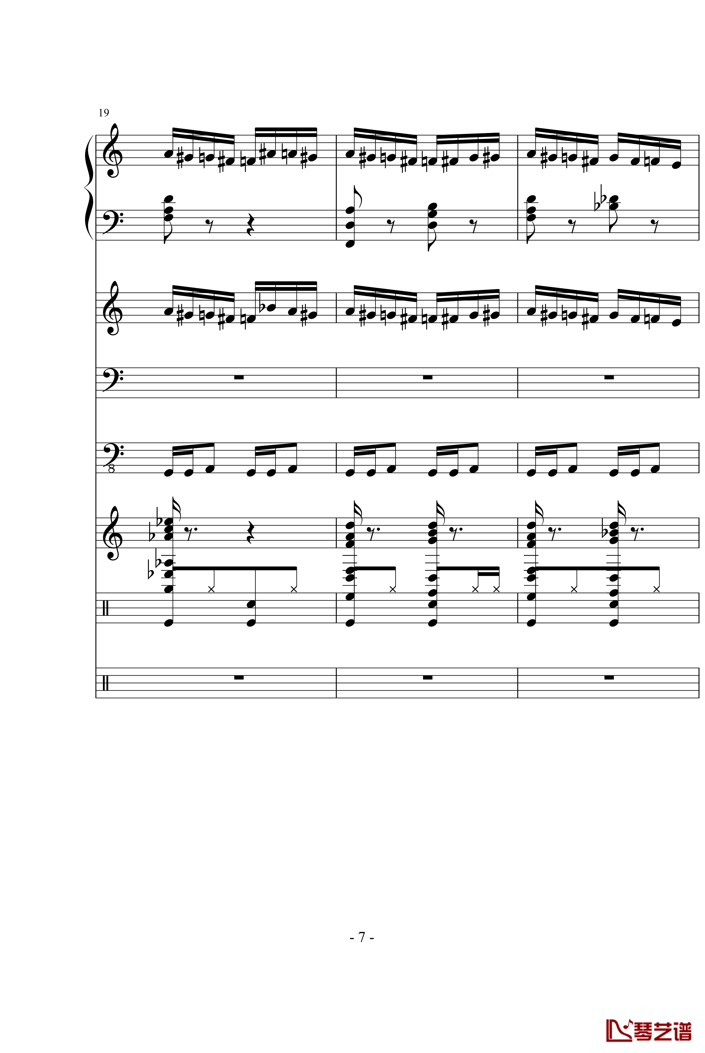 野蜂飞舞钢琴谱-里姆斯基-柯萨科夫7