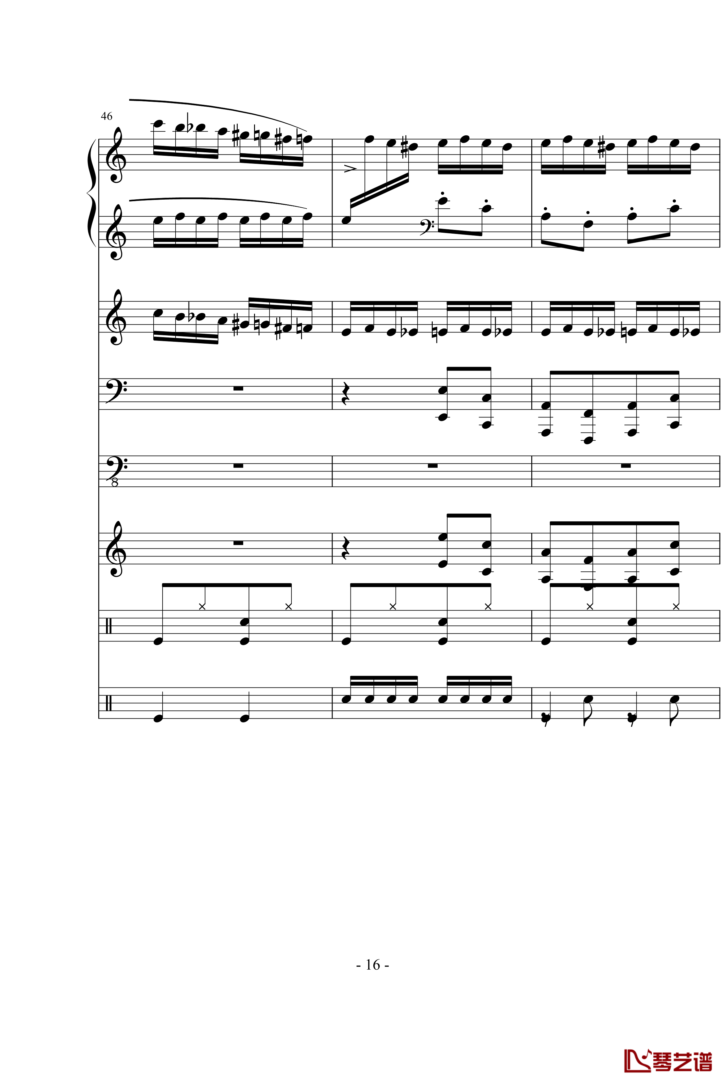 野蜂飞舞钢琴谱-里姆斯基-柯萨科夫16