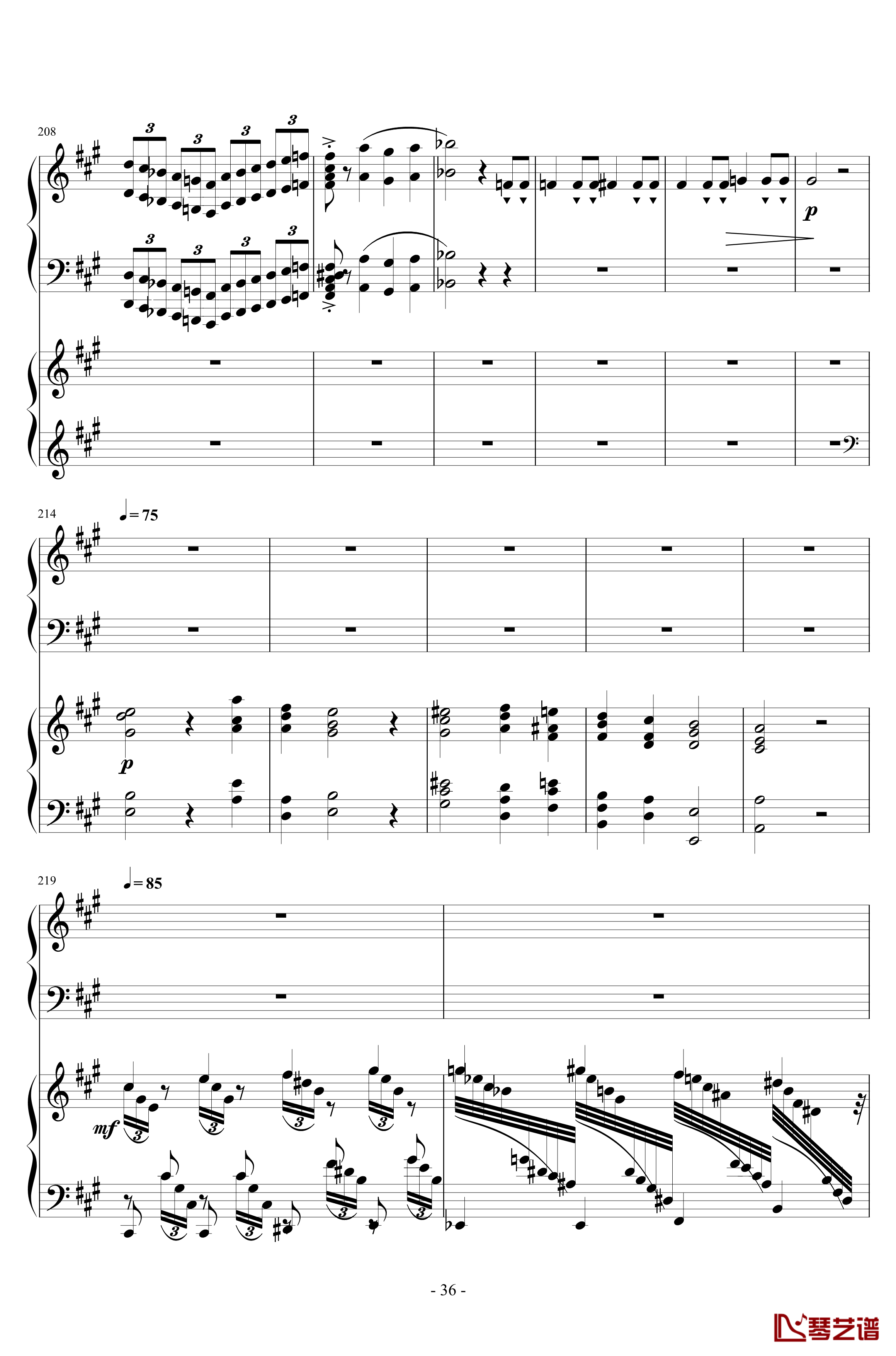 Piano Concerto No.6 in sharp F Minor Op.57 I.钢琴谱-一个球36
