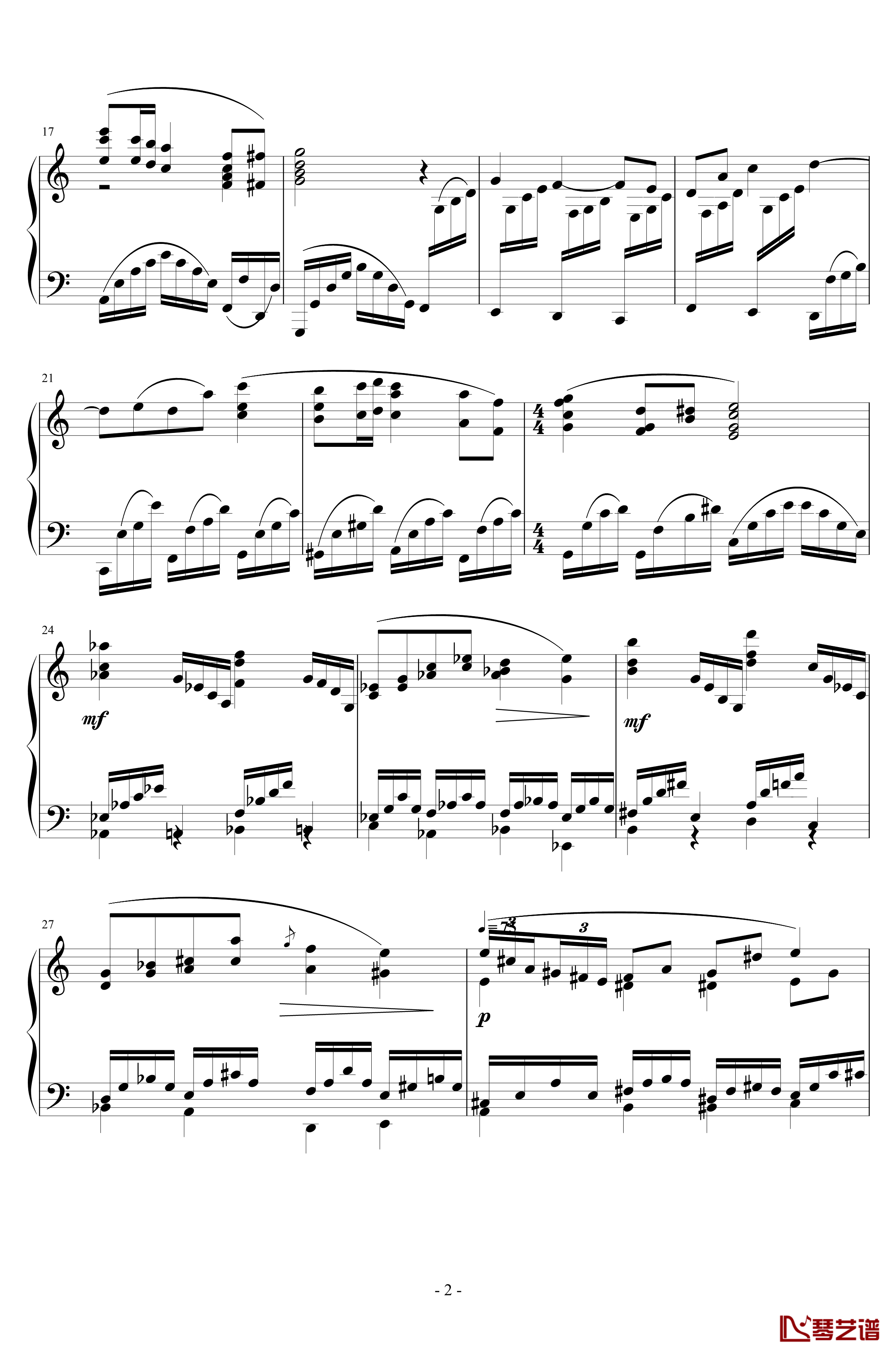 Ballade No.1, Op.92钢琴谱-一个球2