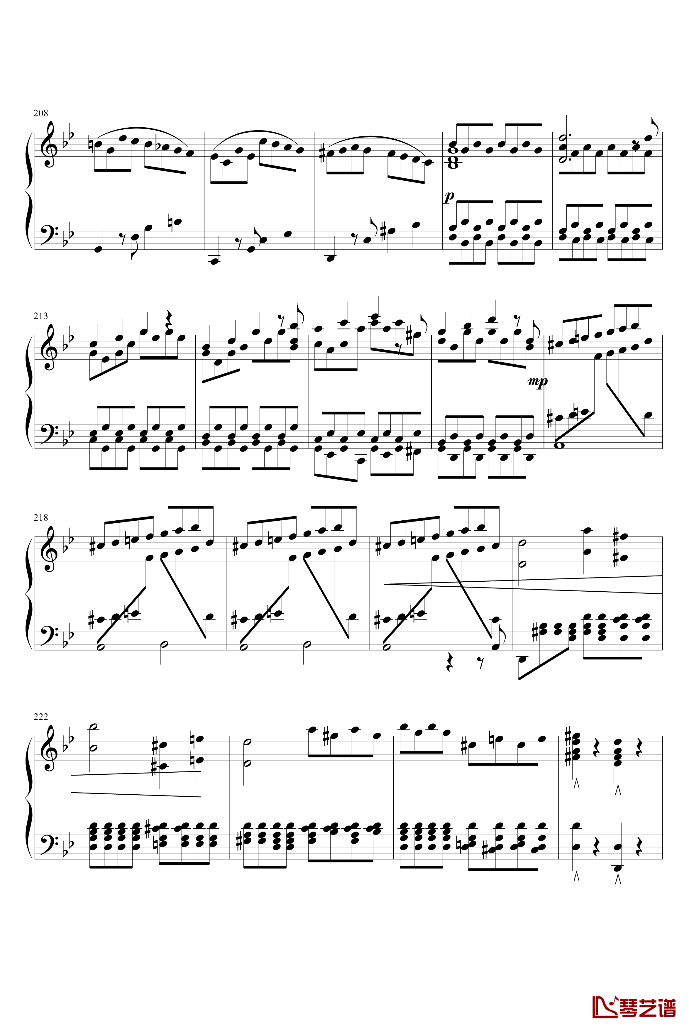 第四十号交响曲钢琴谱-第一乐章-莫扎特12