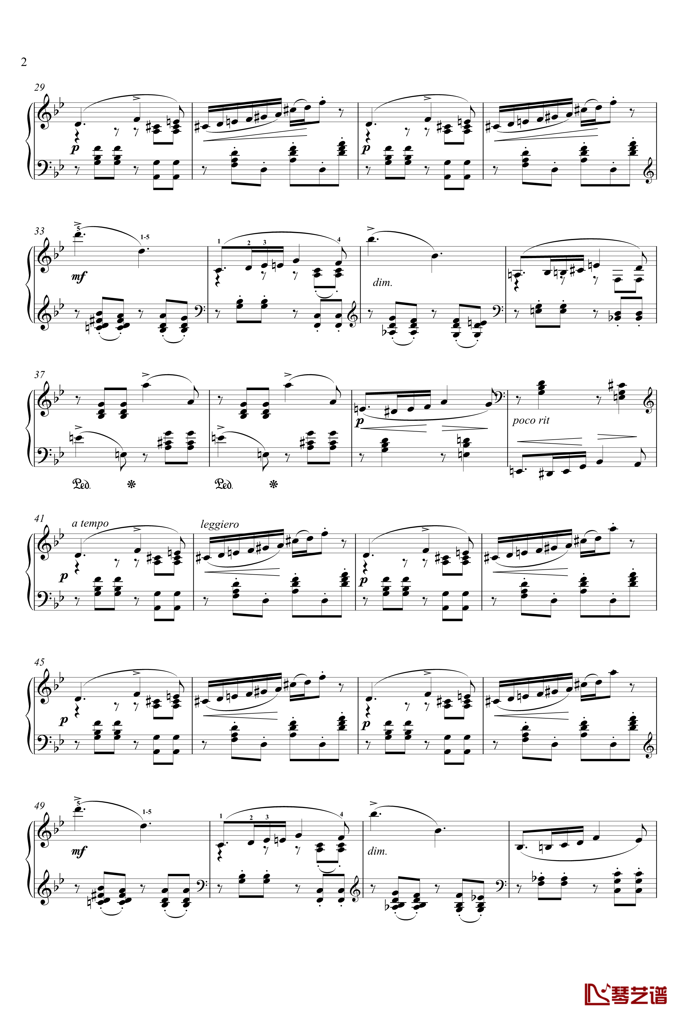 四月松雪草钢琴谱-柴科夫斯基-老柴的四季-Peter Ilyich Tchaikovsky2