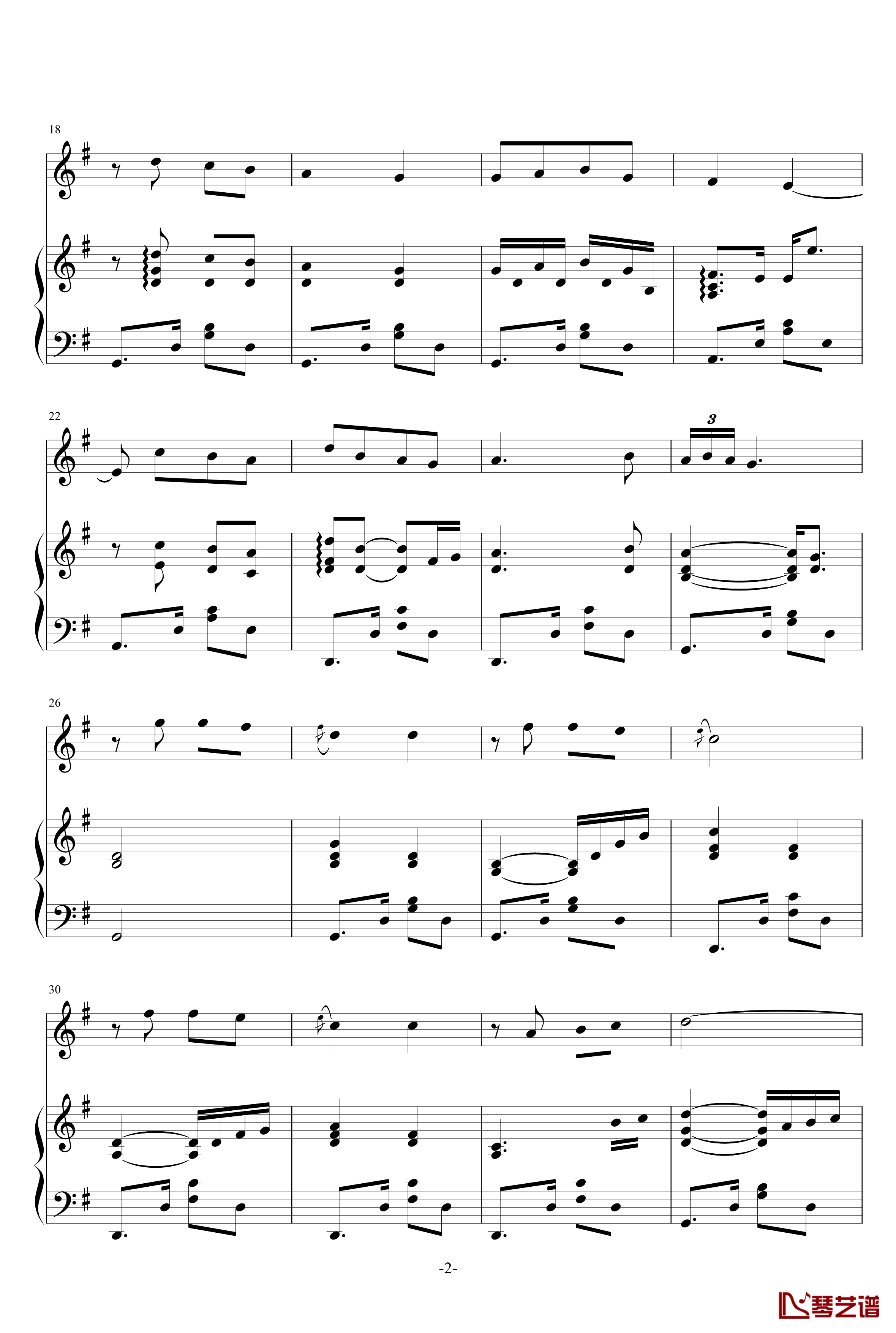 我的太阳钢琴谱-伴奏即兴改编随记-帕瓦罗蒂2