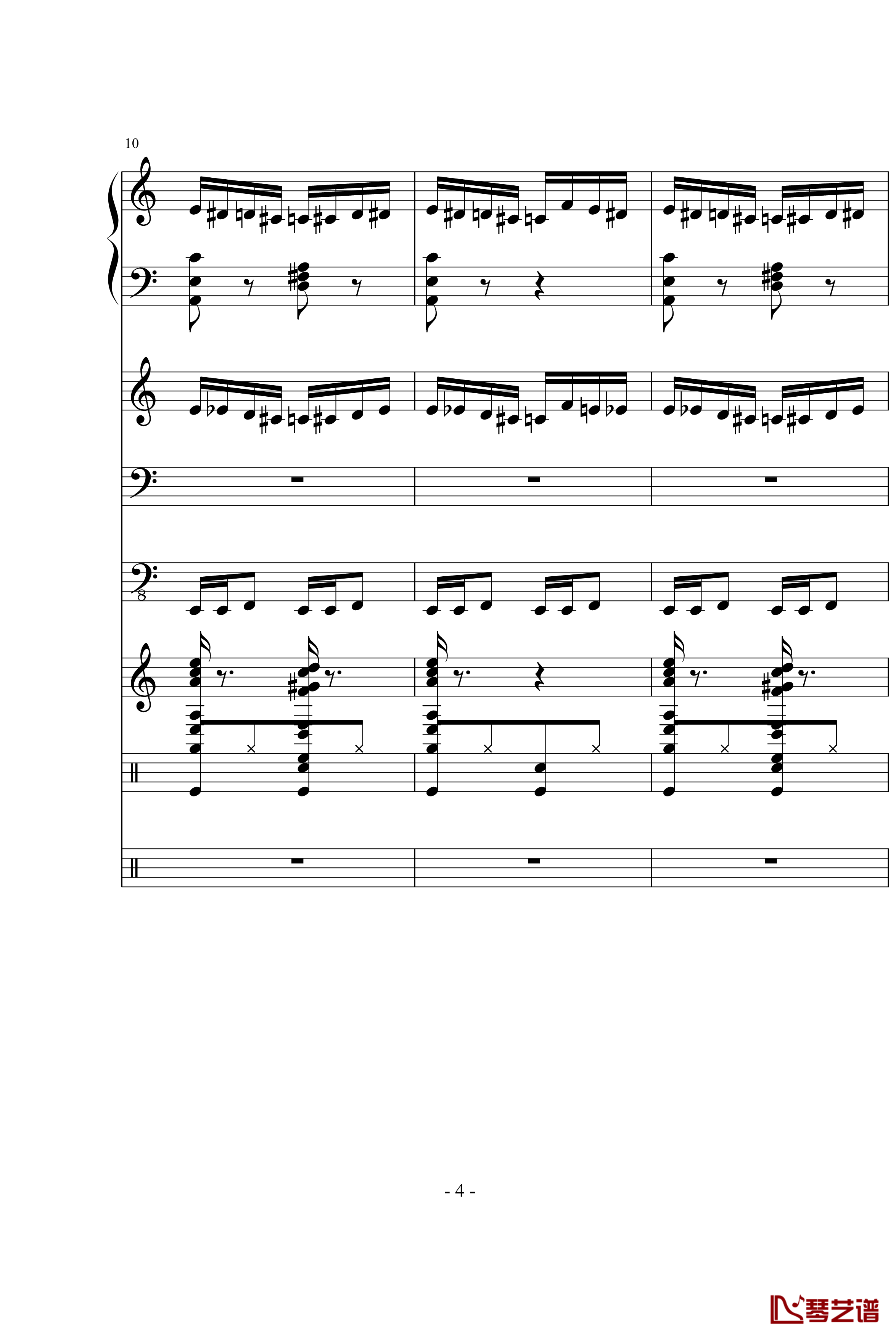 野蜂飞舞钢琴谱-里姆斯基-柯萨科夫4