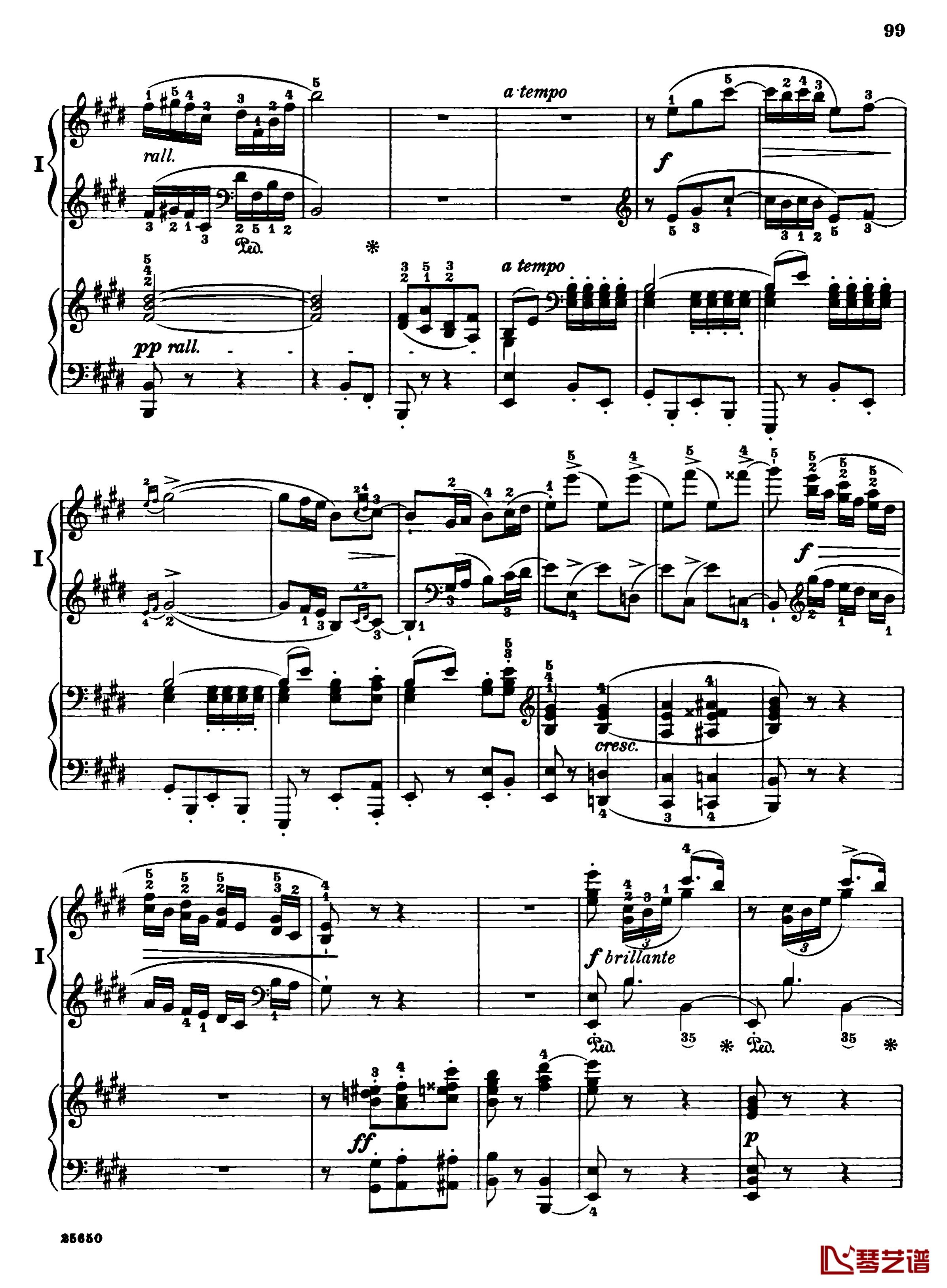 肖邦第一钢琴协奏曲钢琴谱-肖邦101