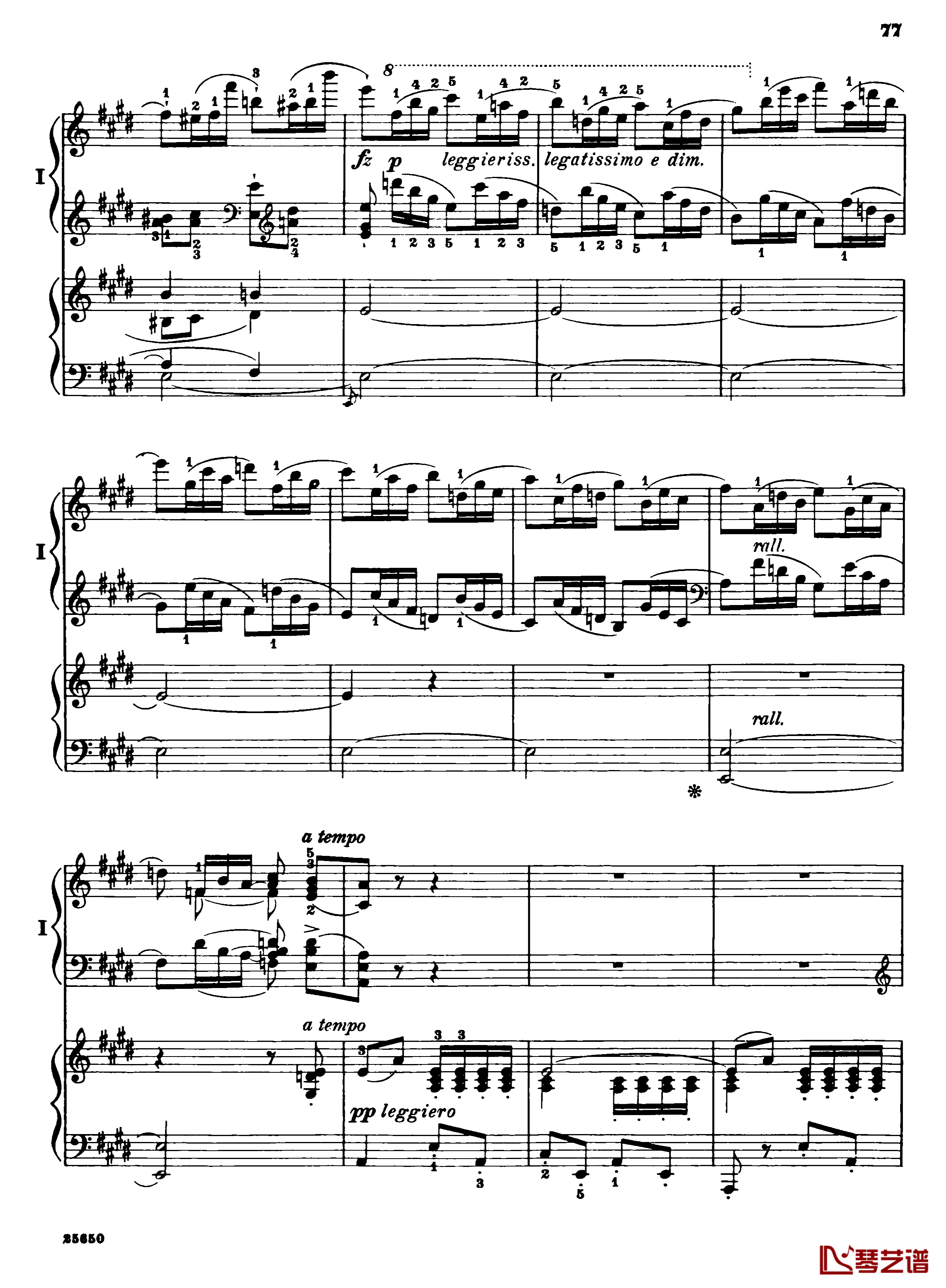 肖邦第一钢琴协奏曲钢琴谱-肖邦79