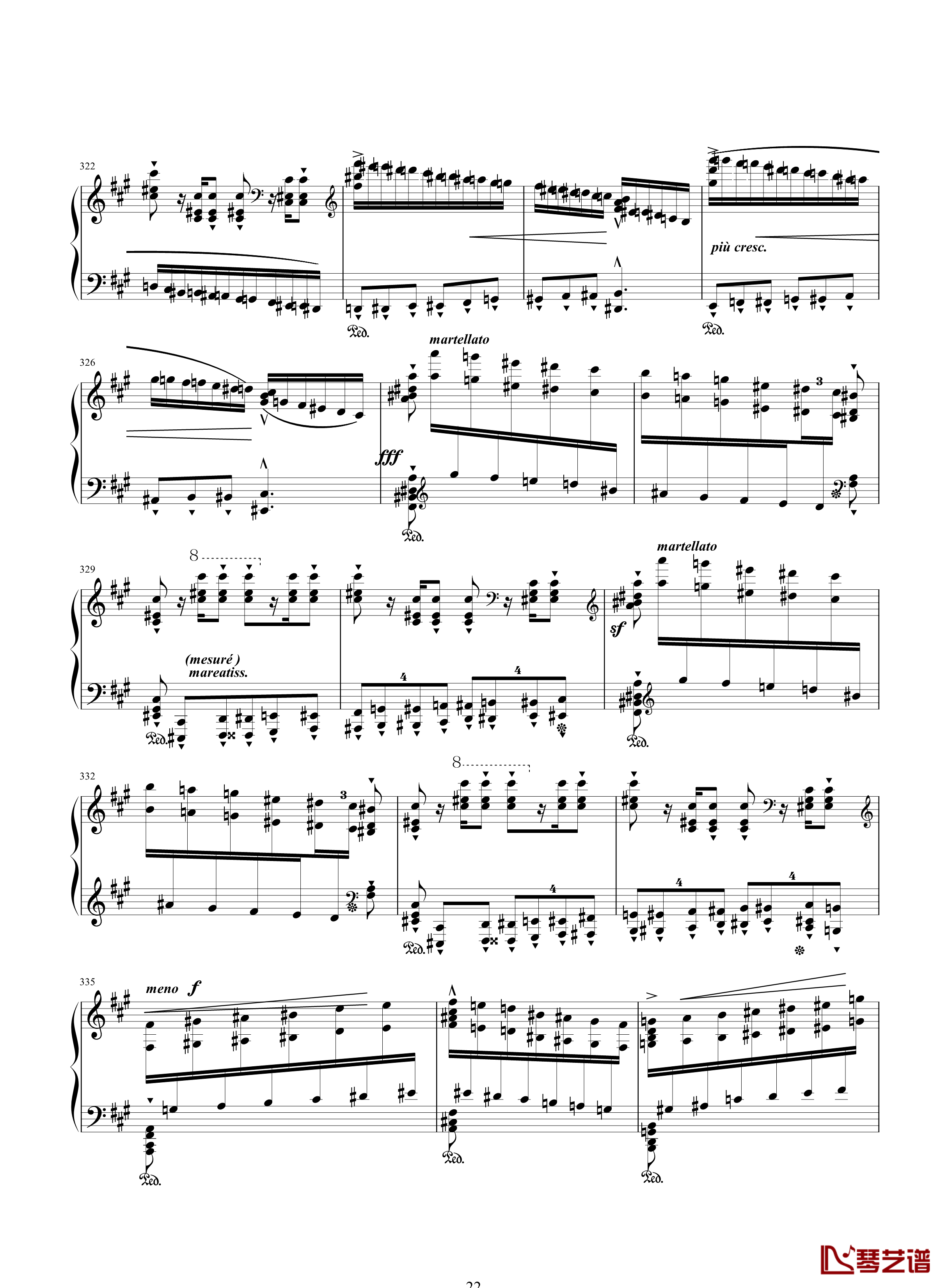 唐璜的回忆钢琴谱-34页全谱-李斯特22