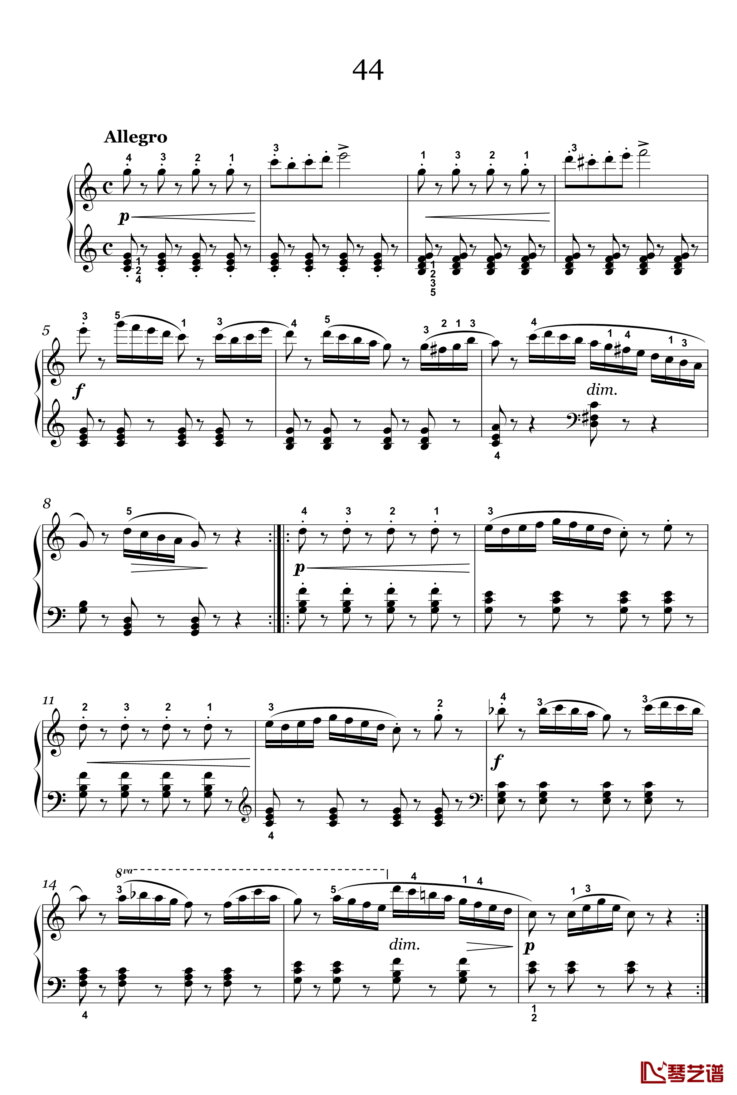 33钢琴谱-56-车尔尼-Czerny-59910