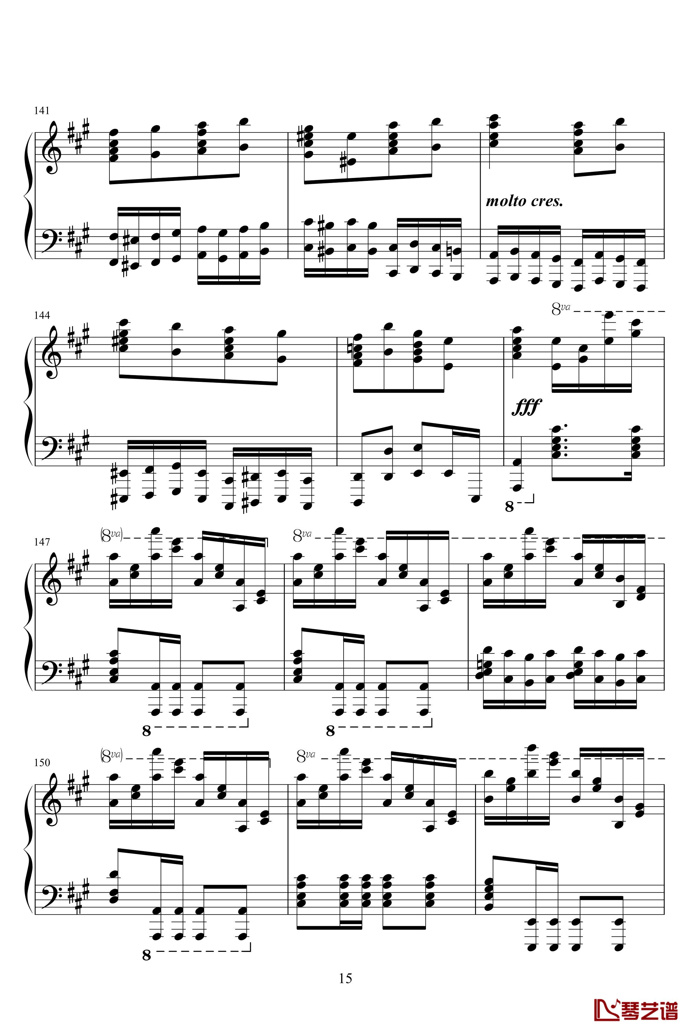 土耳其进行曲钢琴谱-原版-莫扎特-瓦洛多斯15