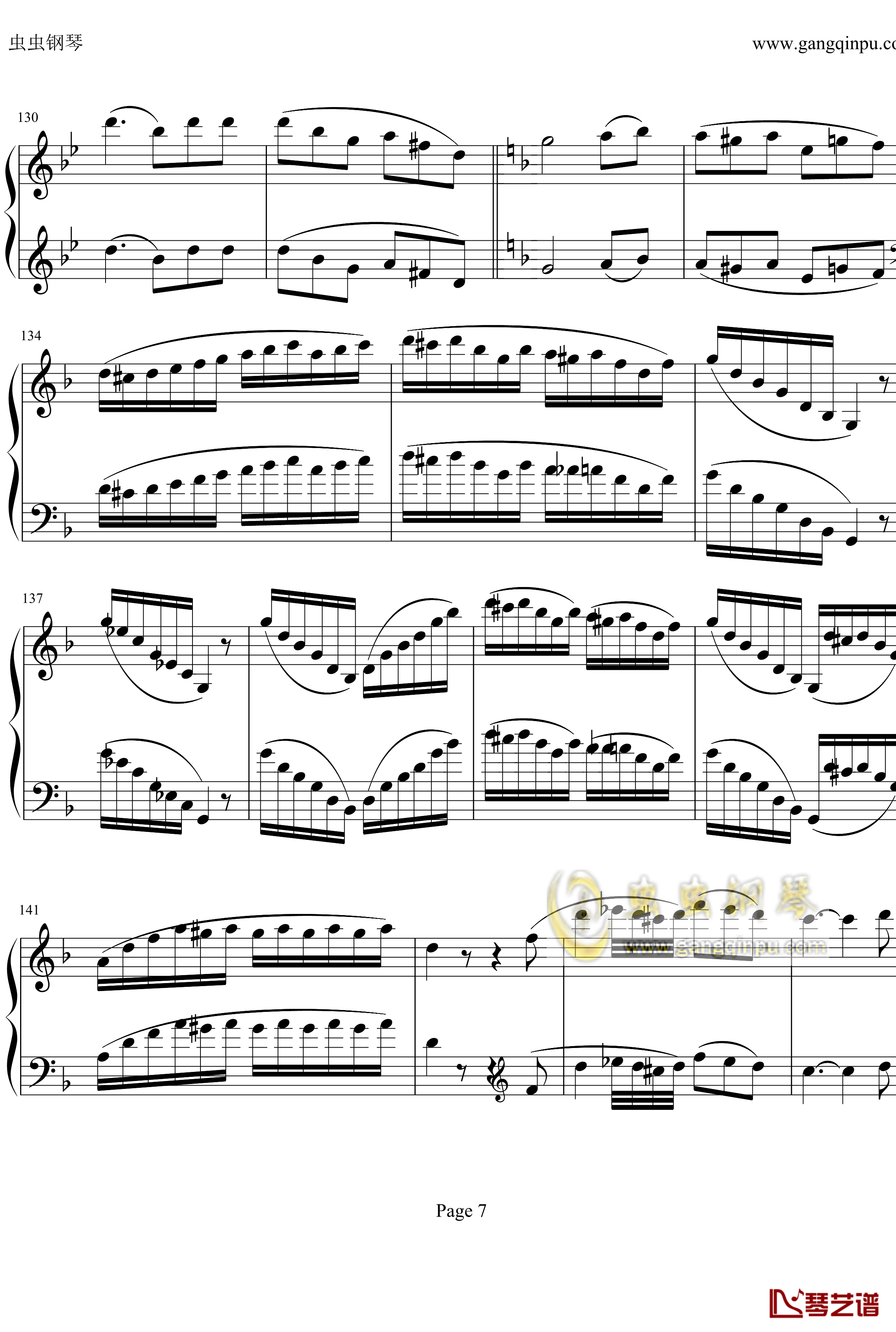 贝多芬钢琴协奏曲Op61第三乐章钢琴谱-贝多芬7