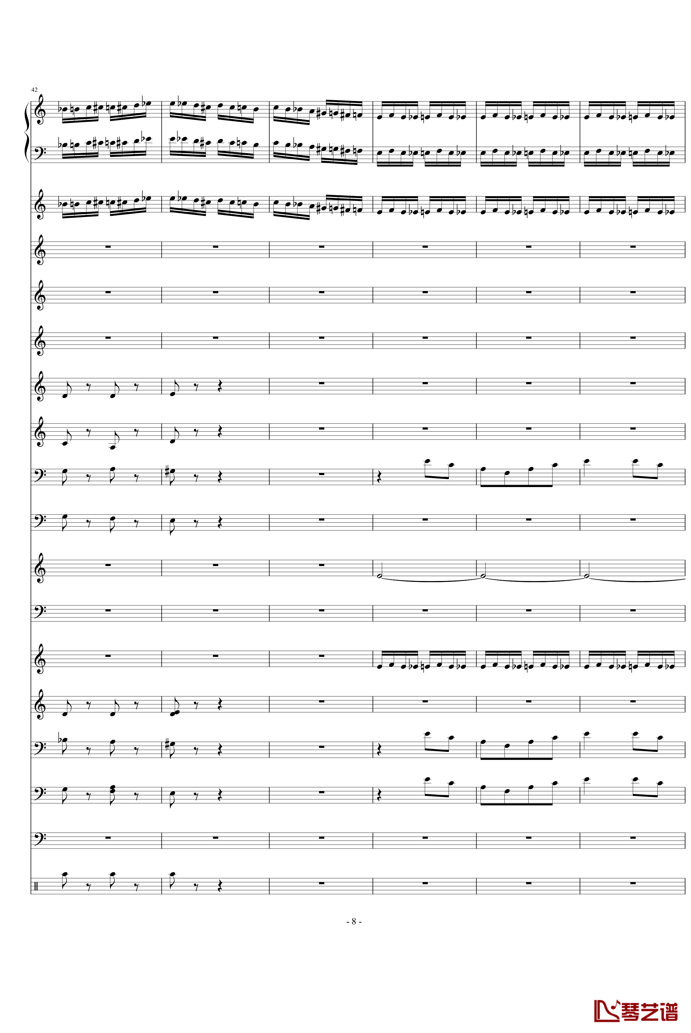 野蜂飞舞钢琴谱-Charm2版-里姆斯基-柯萨科夫8