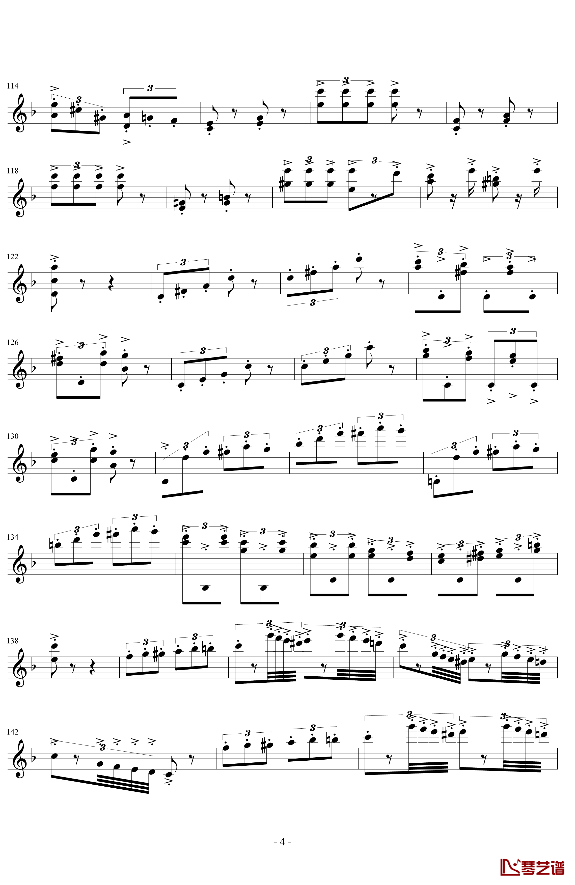 幽默变奏曲钢琴谱-DXF4
