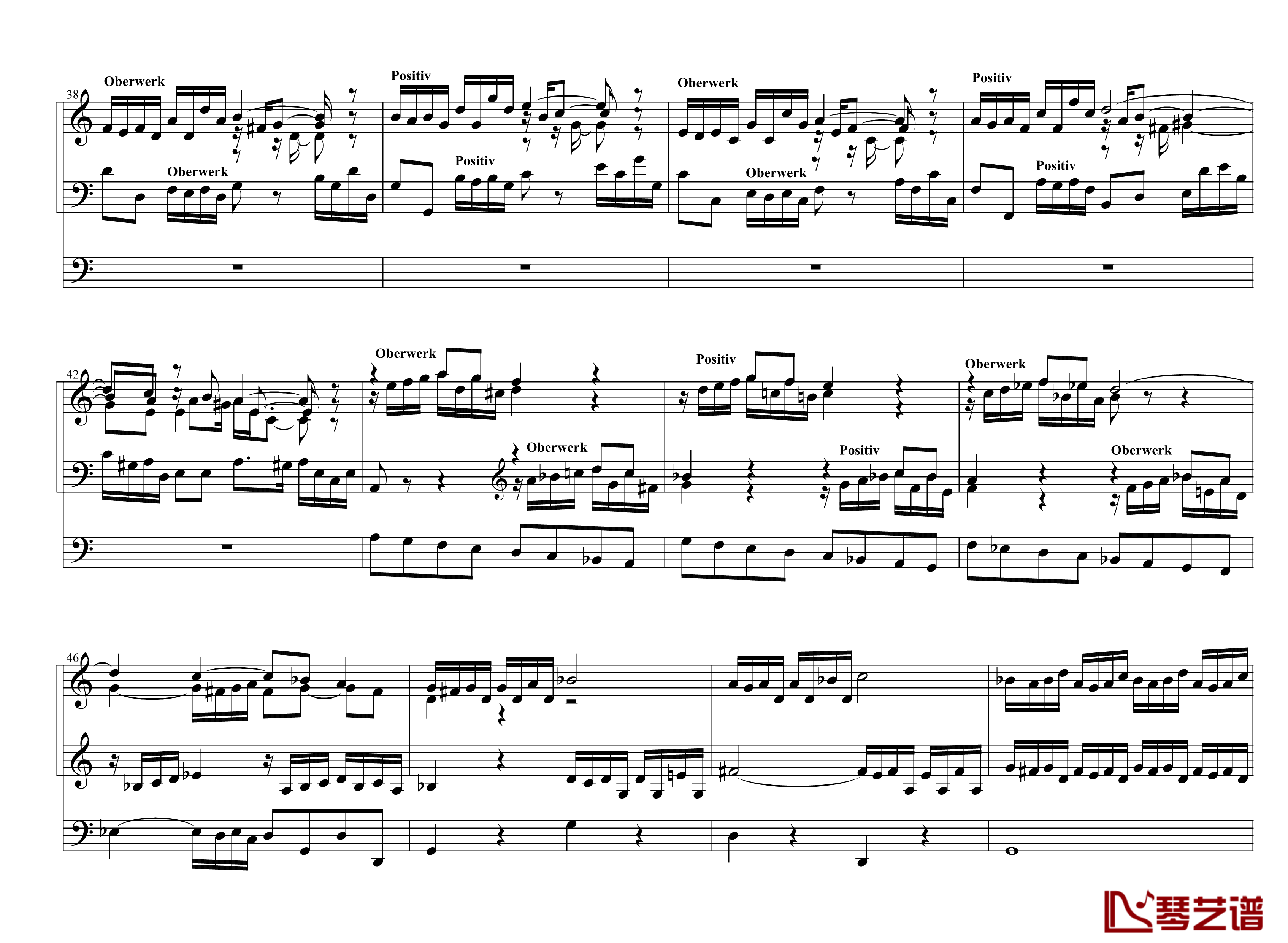 d小调托卡塔  BWV538钢琴谱-巴赫-P.E.Bach4