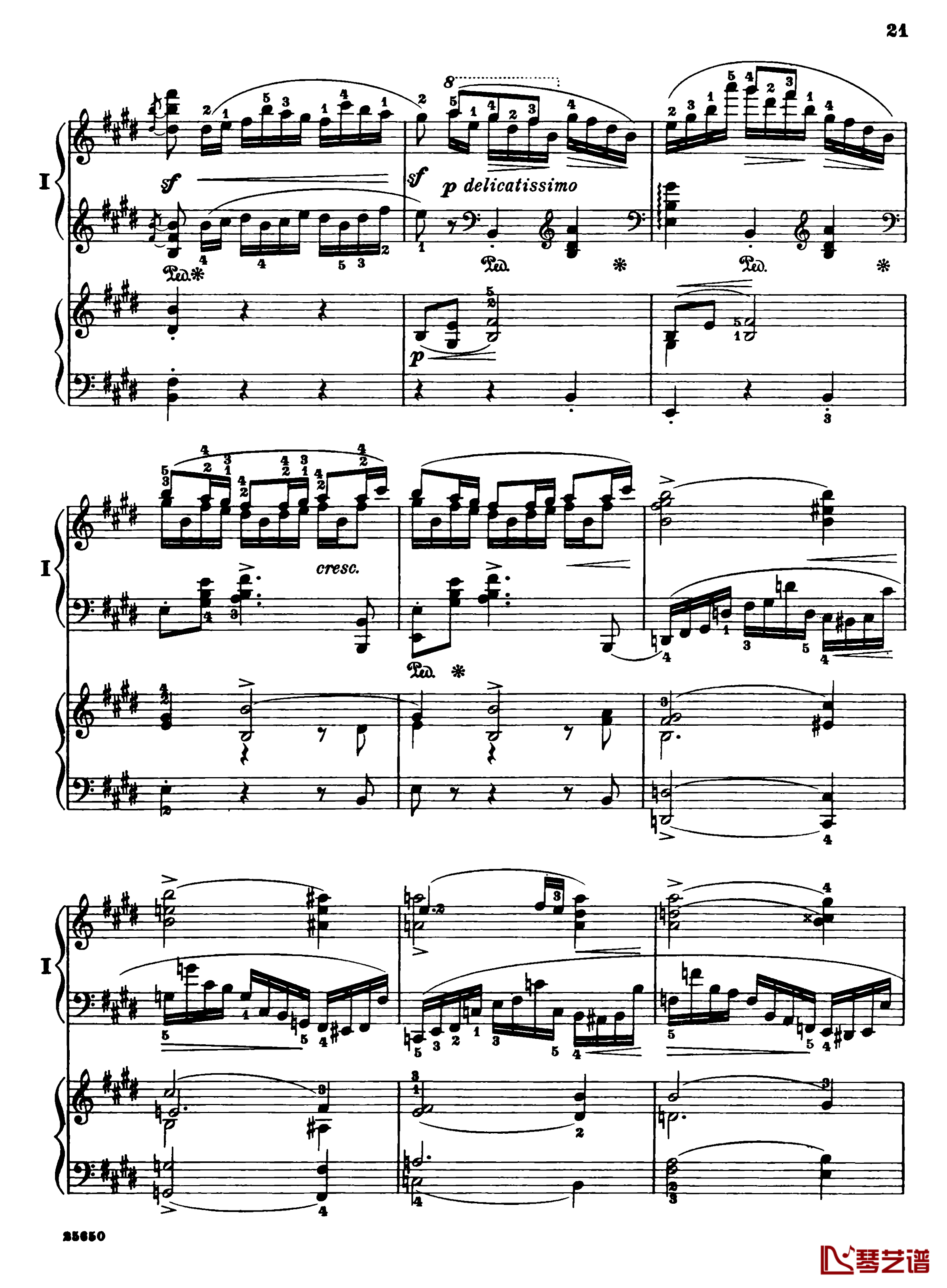 肖邦第一钢琴协奏曲钢琴谱-肖邦23