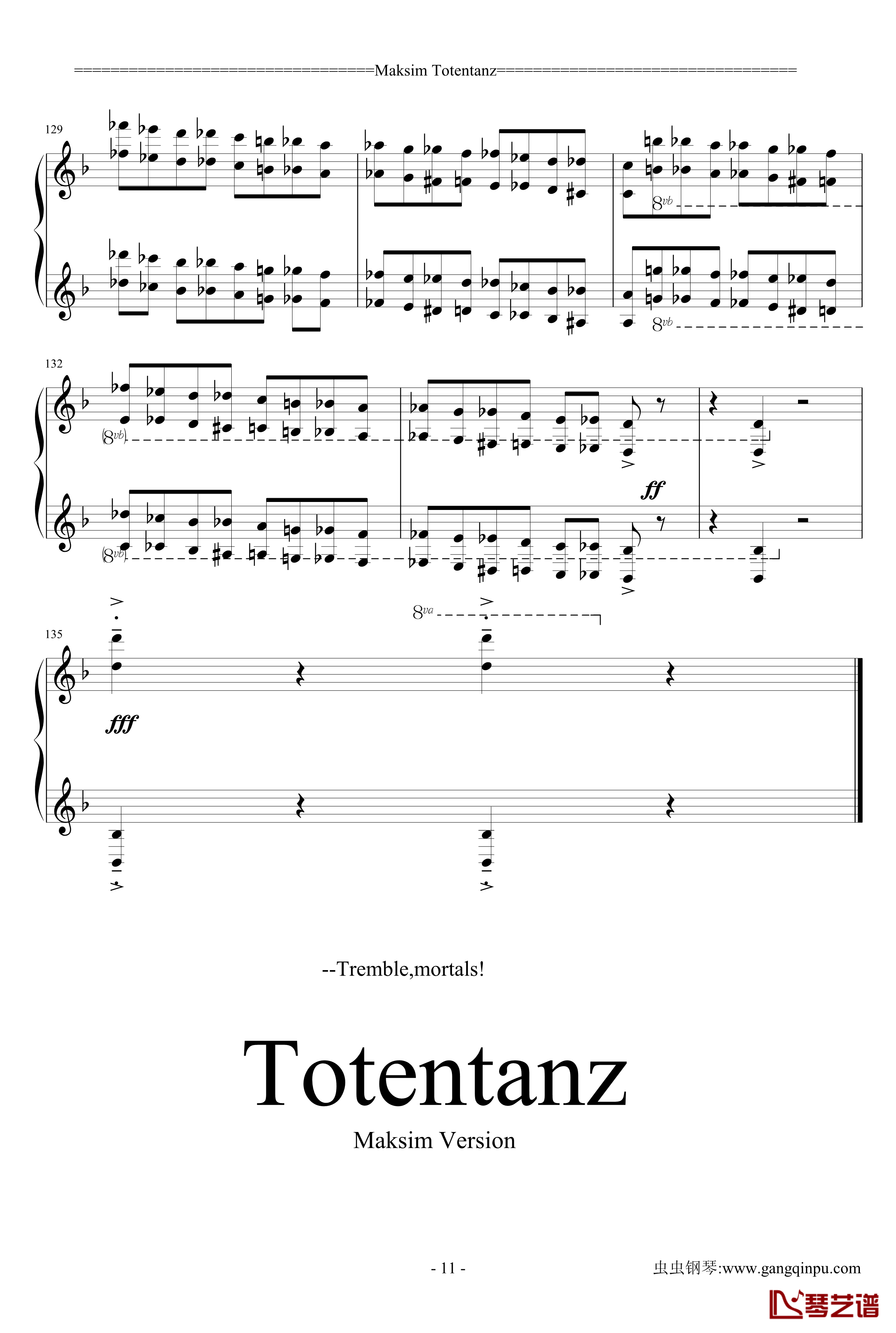 Totentanz钢琴谱-死之舞-马克西姆-第二版-Maksim·Mrvica11
